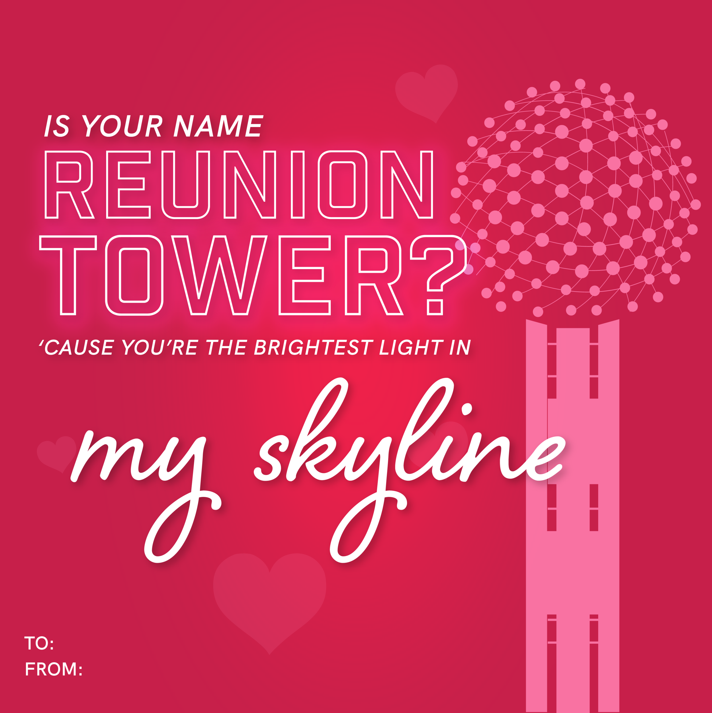 Dallas-themed Valentine's Day cards