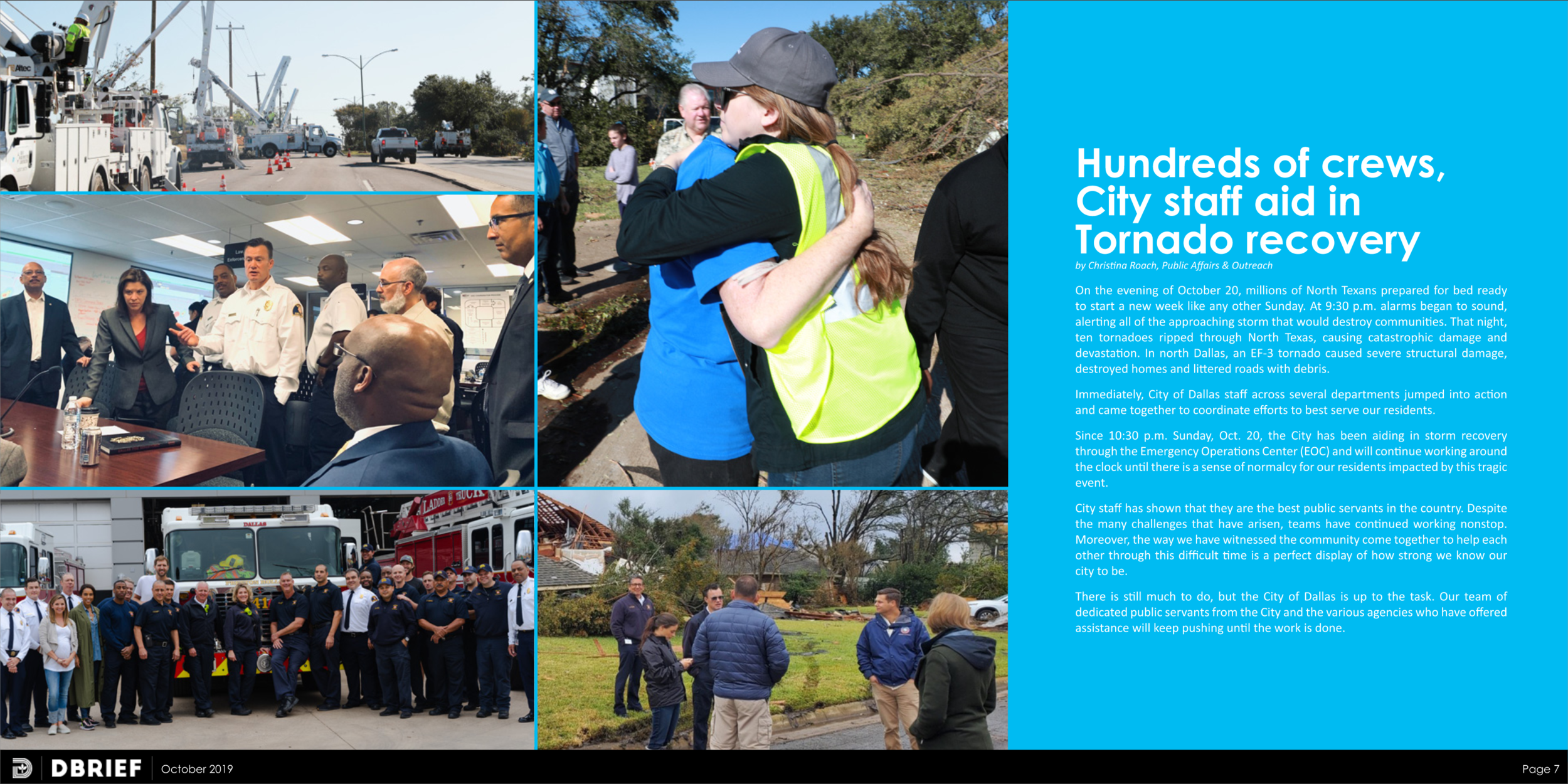 Hundreds of crews, City staff aid in Tornado recovery   