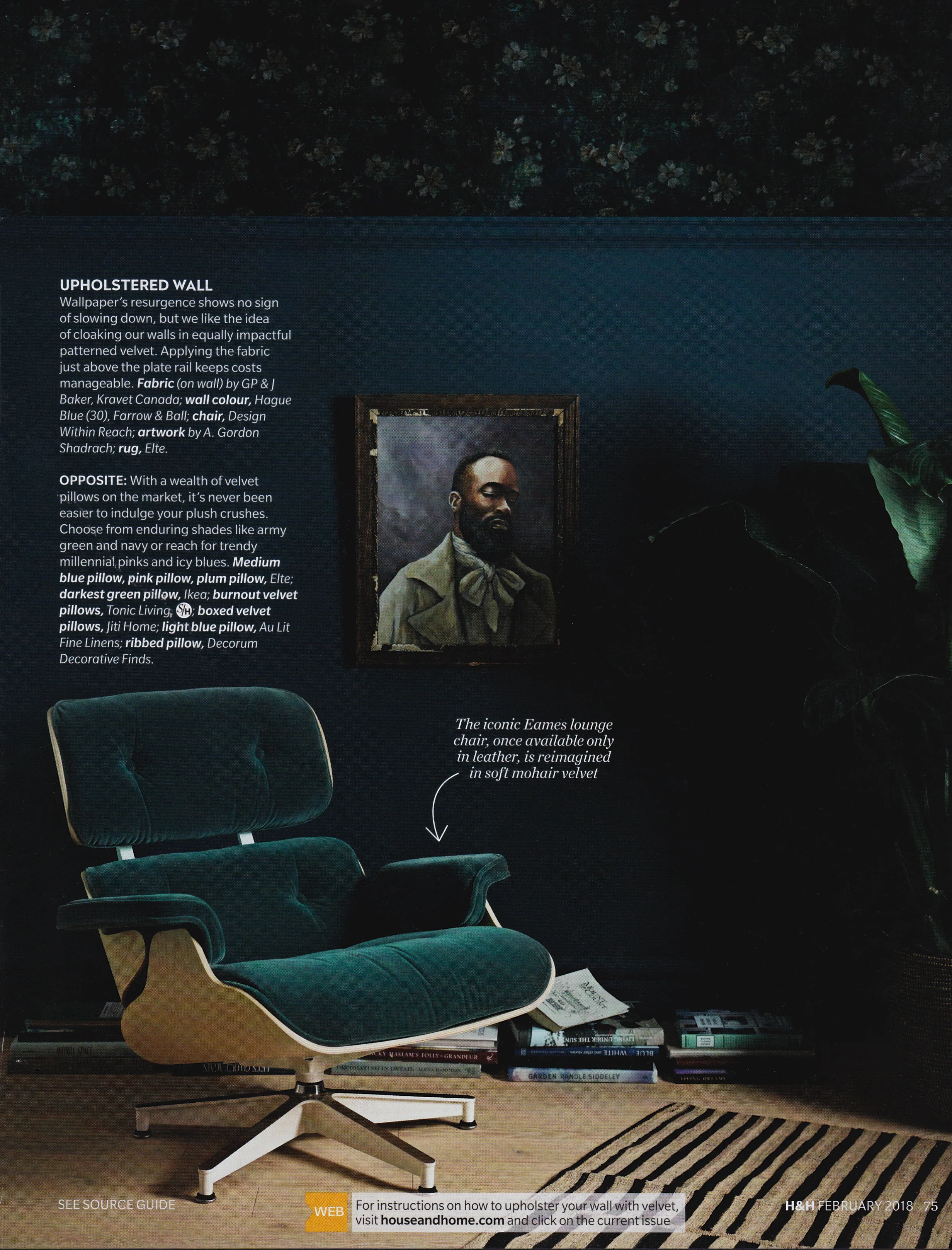 Canadian House and Home - February 2018 - Painting Written in Store