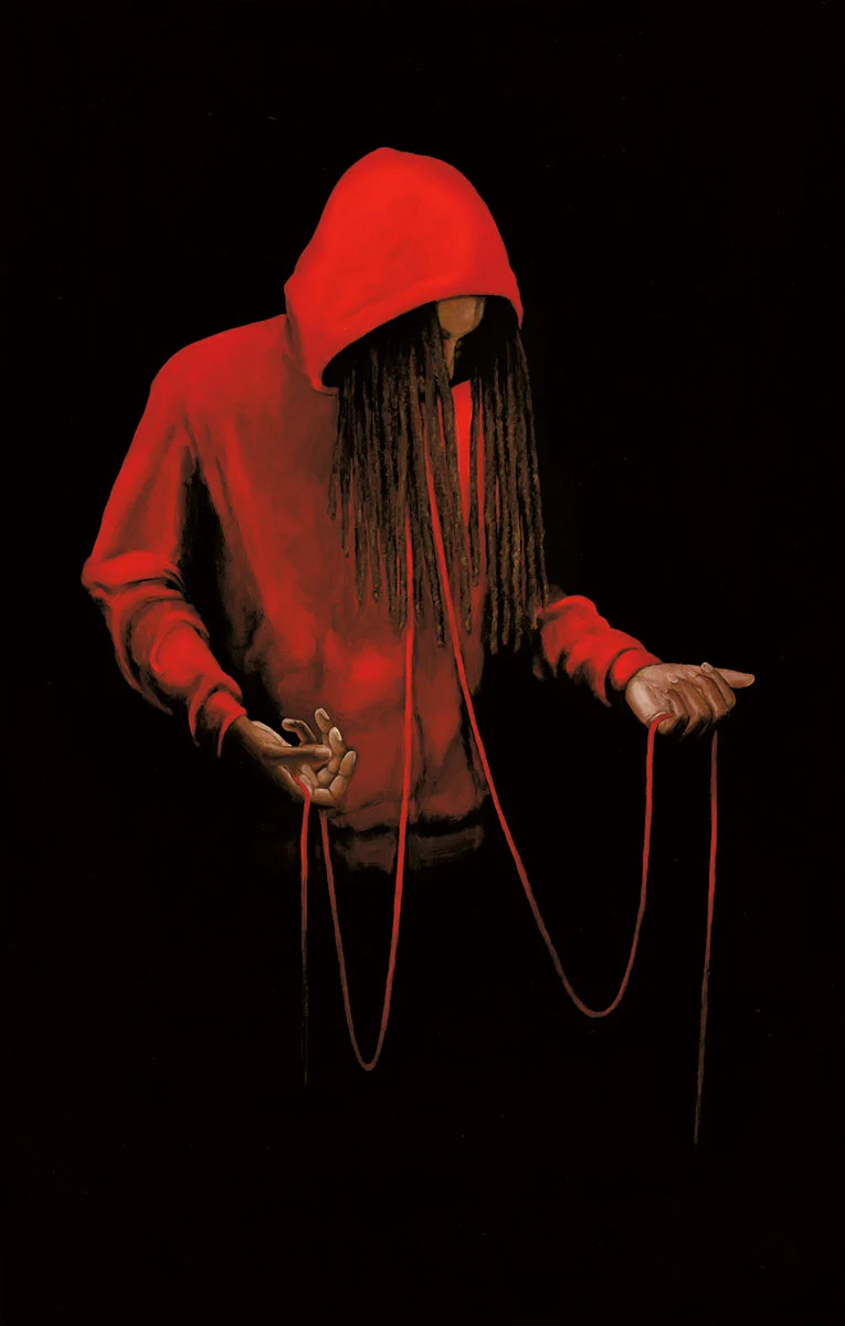 Sinew is 20” x 31.5” and is $500.