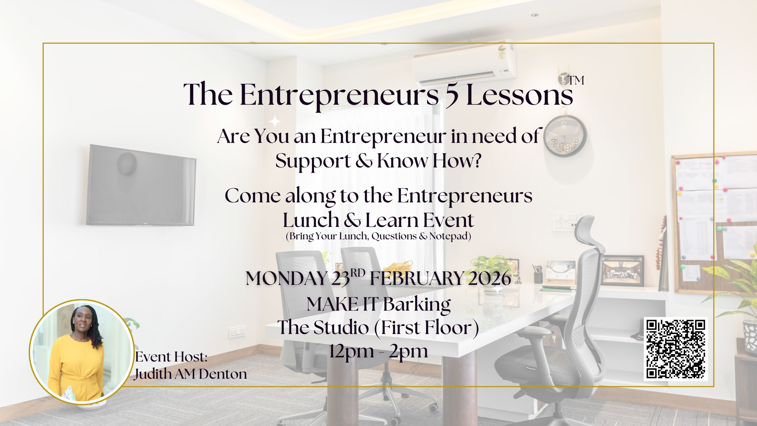 The Entrepreneurs 5 Lessons™ | Lunch &amp; Learn