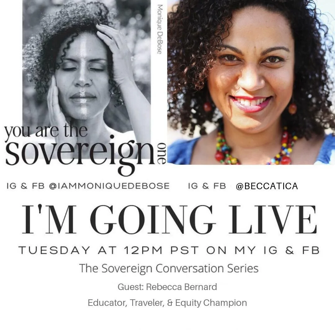 Join me on Instagram &amp; Facebook Live at 12PM PST today with Rebecca Bernard to tune into our weekly sovereign conversation. @beccatica