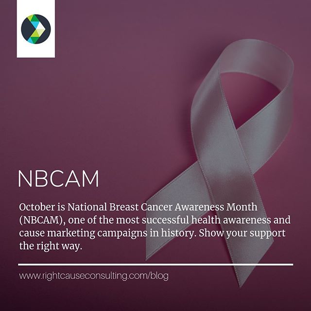 🙌In honor of the 35th anniversary of #NBCAM, @rightcause is addressing the history of pink ribbon marketing and offering tips for companies (and consumers) to support breast cancer awareness the right way.⠀
⠀
📄Read all about it at www.rightcausecon