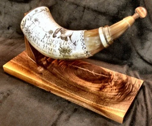 scrimshaw on a horn.jpg