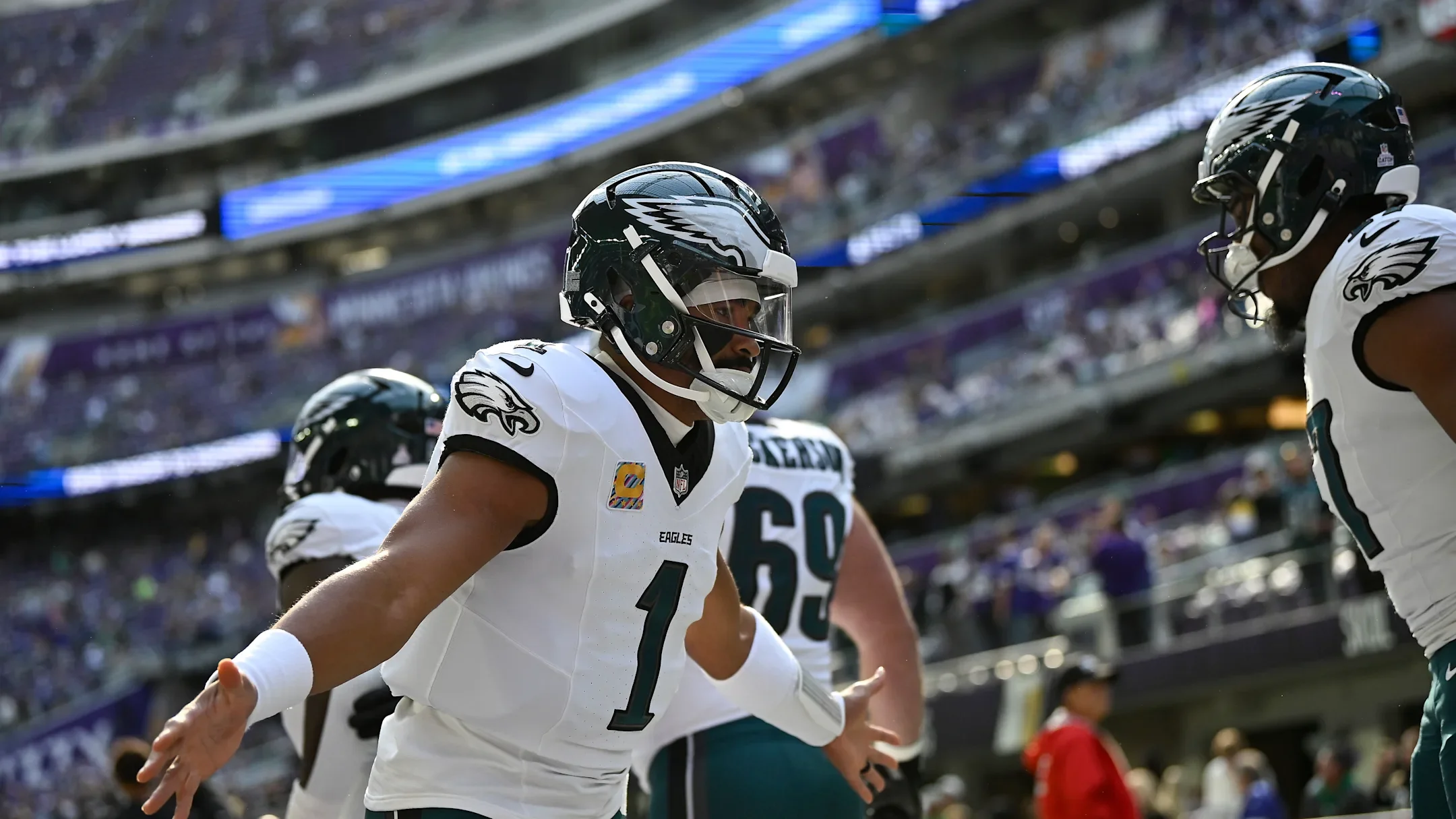 10 awards and superlatives from Week 7: Hurts is Mr. Perfect, Taylor channels Faulk