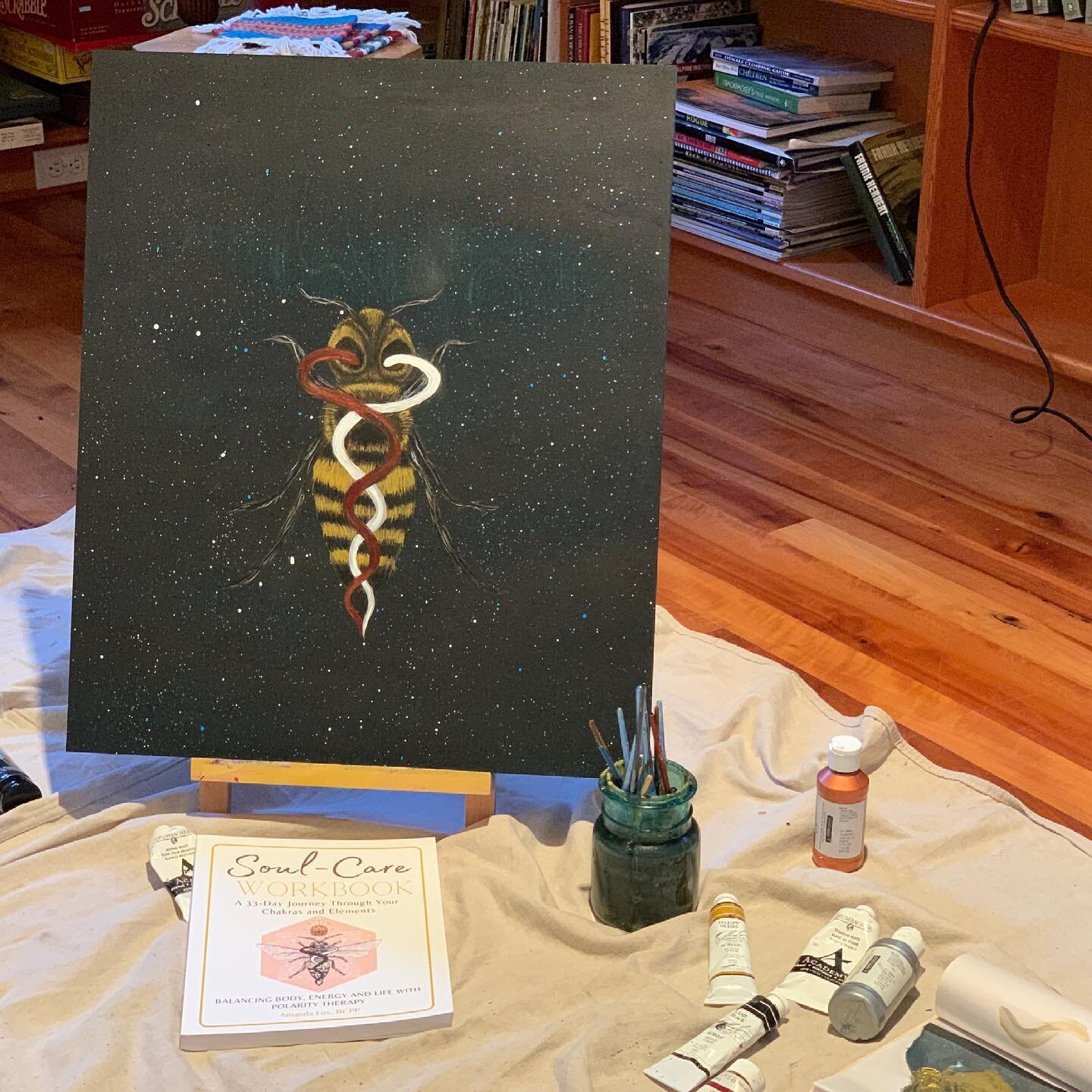 Work in progress...

This piece is a symbol of my highest alignment in my power and purpose. The practice of this painting is in the listening, integrating, embodying emerging. 

Remembering. Dissolving. Embodying. Surrendering. Being guided.