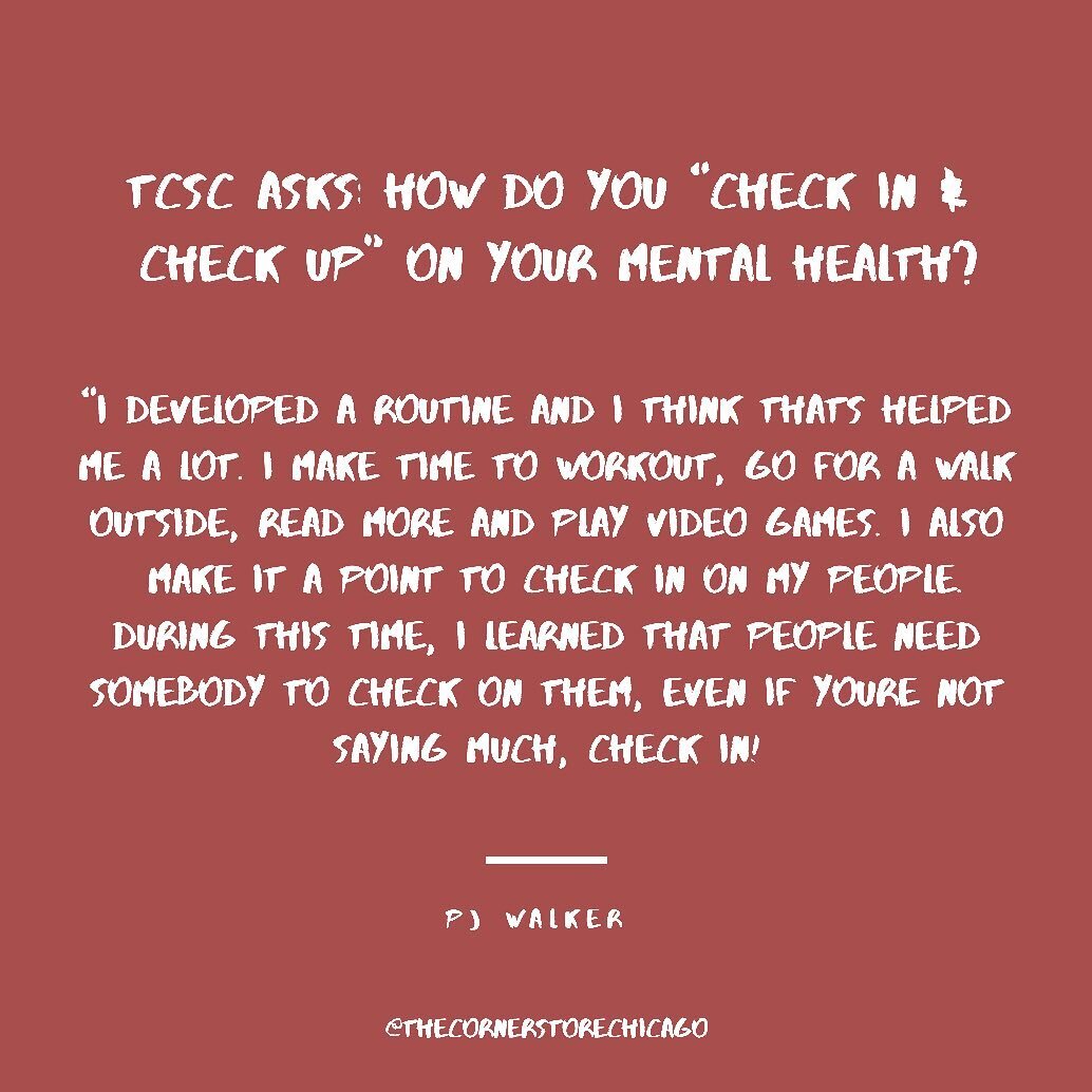 Happy Wednesday y&rsquo;all! What&rsquo;s good? We&rsquo;re sending gratitude to @pdolla130 for being our guest and sharing what he does to &ldquo;Check In &amp; Check Up&rdquo; on his mental health. &bull;
&bull;
&bull;
As a creative, podcast host a