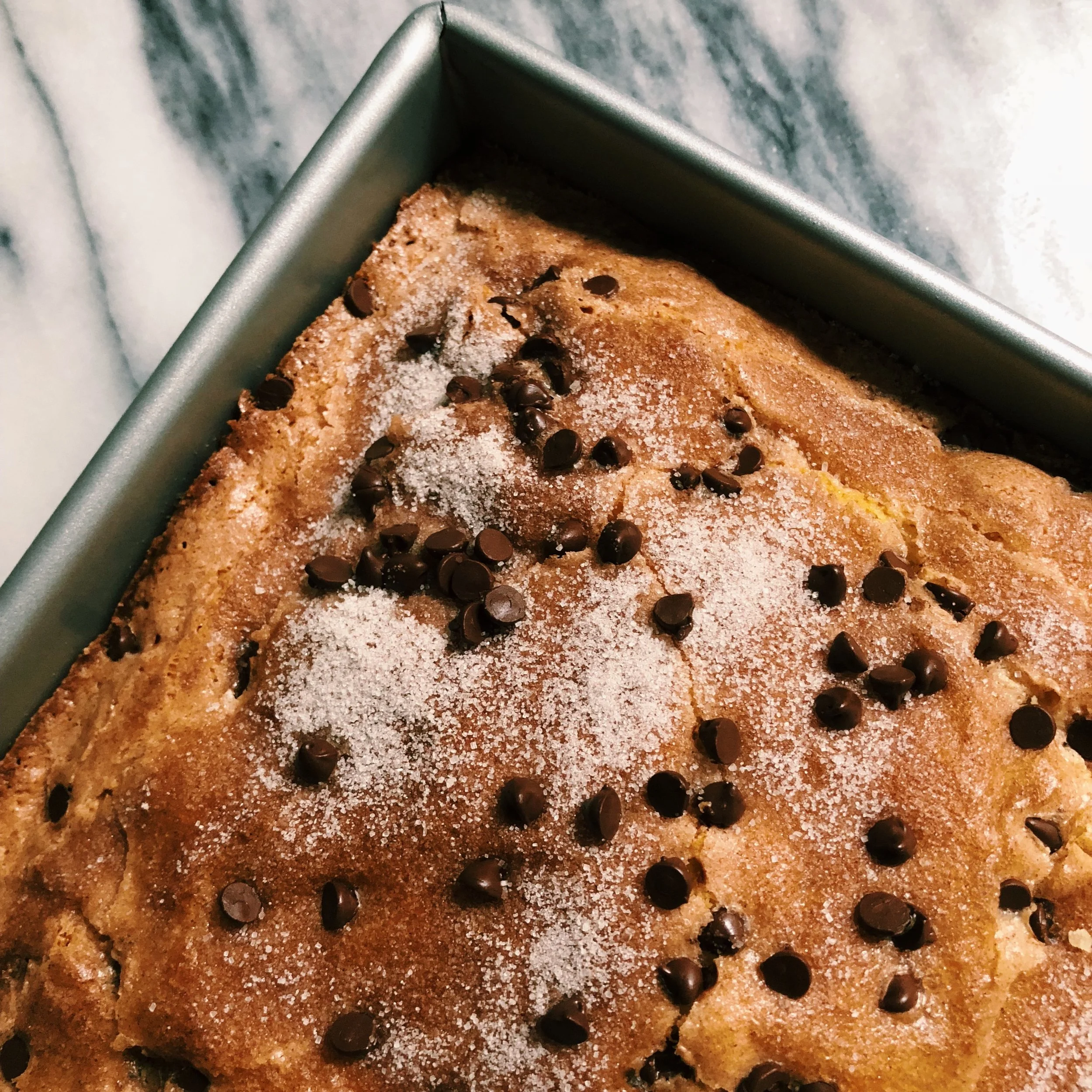 Chocolate Chip Sour Cream Coffee Cake