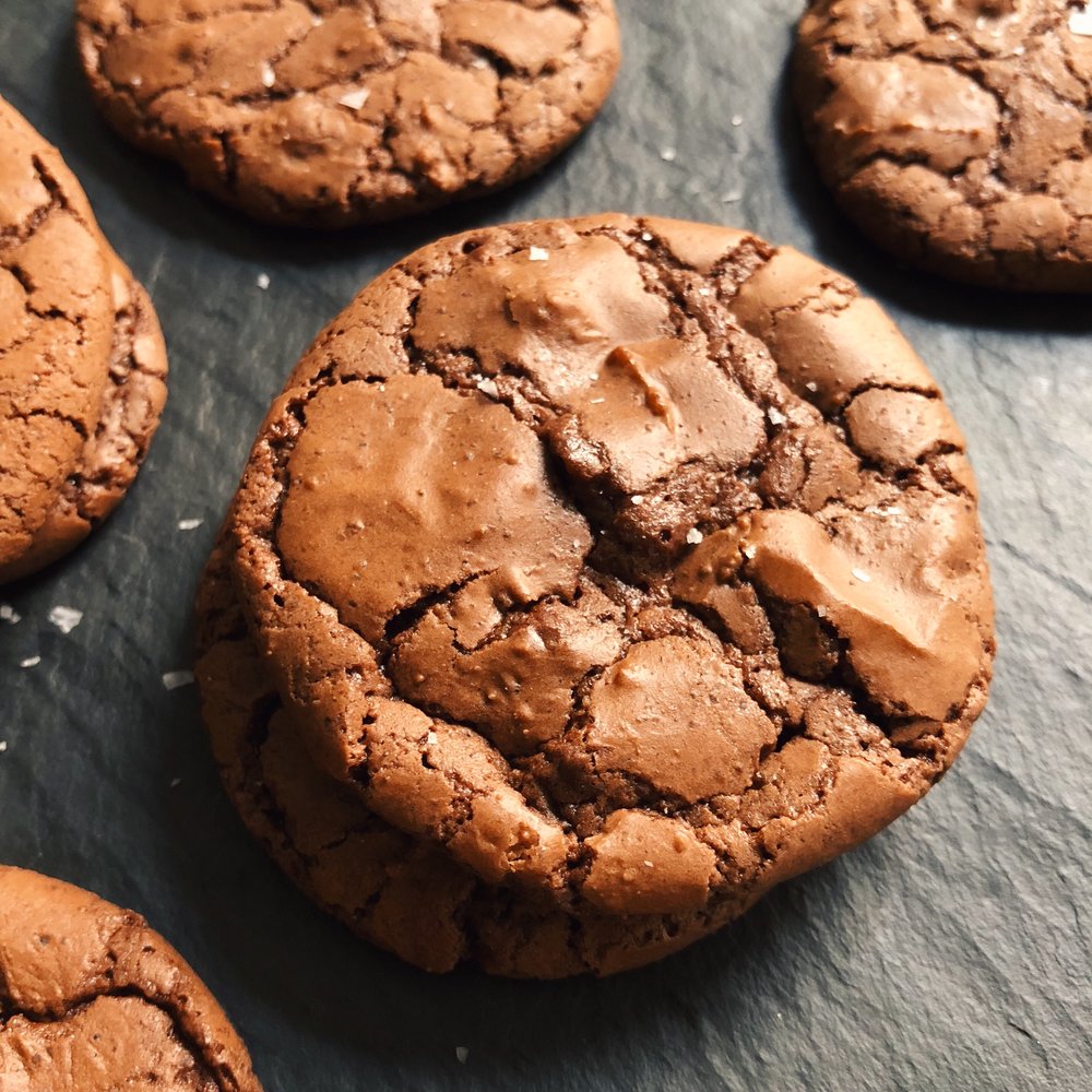 Salted Brownie Cookies (The Best!) - Tutti Dolci Baking Recipes
