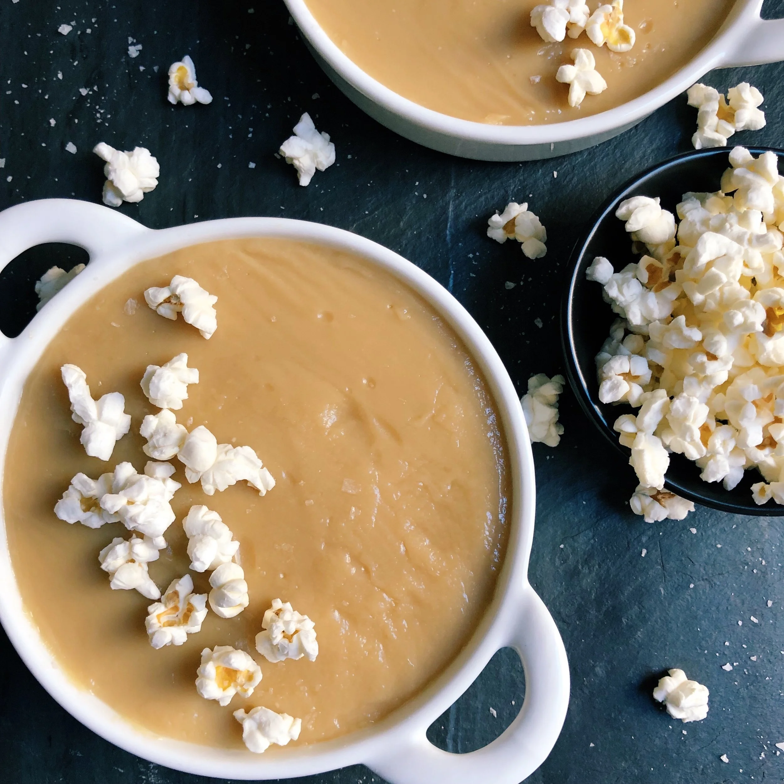 Salted Bourbon Butterscotch Pudding for Two