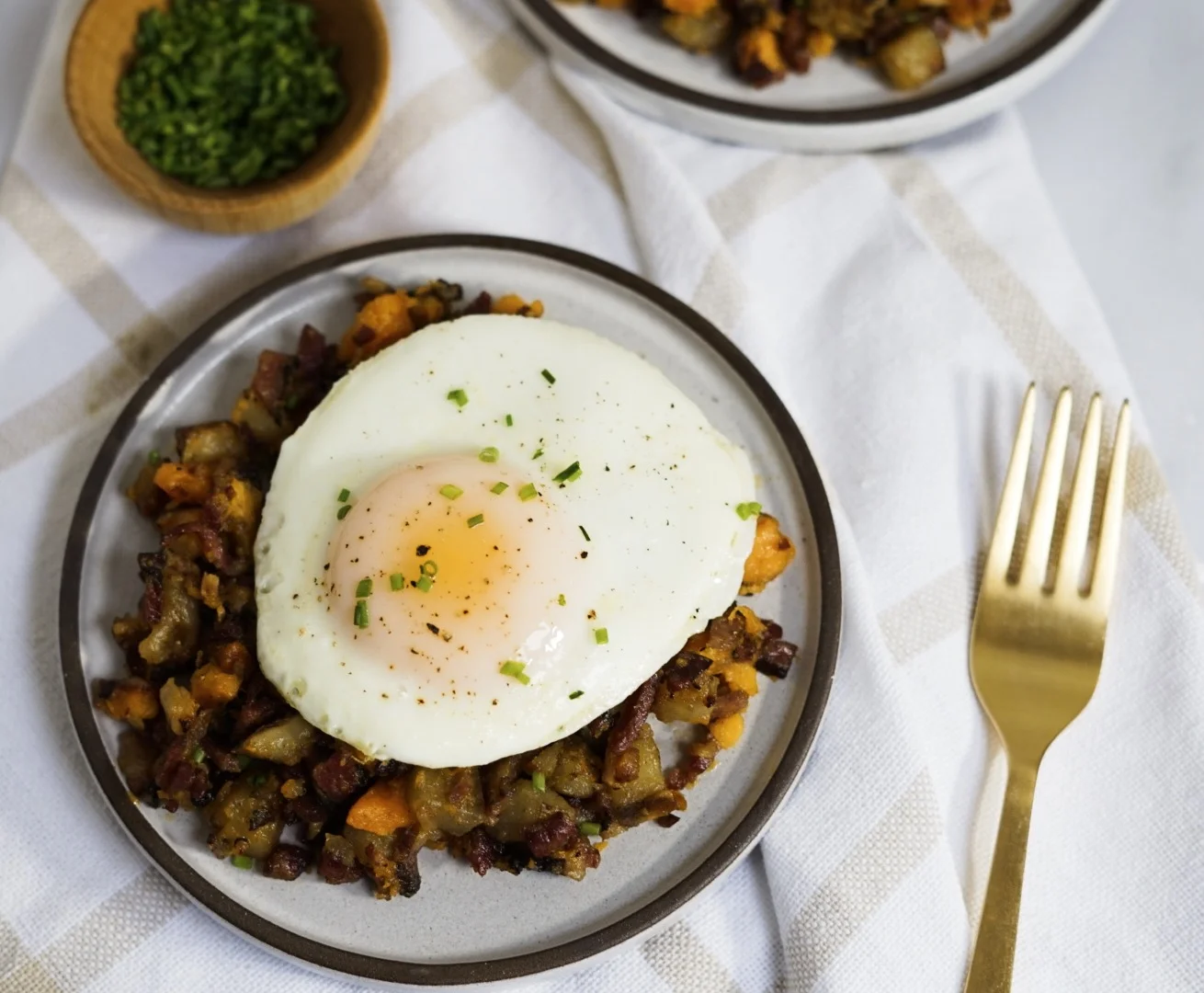 Sweet Potato &amp; Pastrami Hash