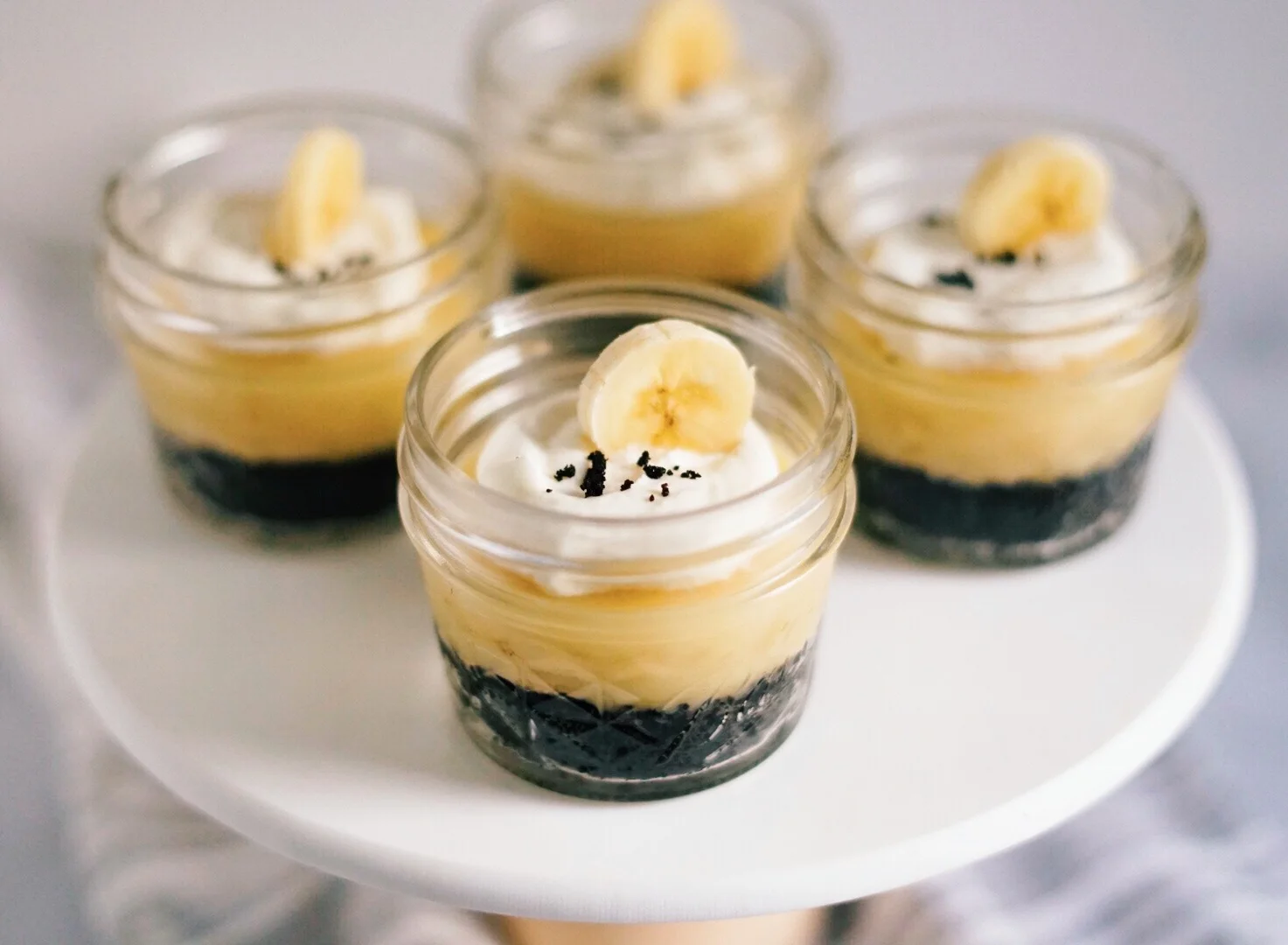 Mini Black-Bottom Banoffee Pie Cups