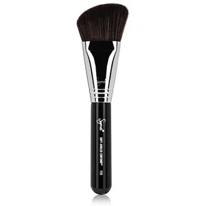 Angled Contour Brush Great for applying blush, bronzer or highlighter, an angled contour brush is one of the most versatile tools you should have in your arsenal. With a slightly angled cut and soft fibers, this brush picks up just the right amount of powder for beautiful application. Try: Sigma Beauty F23