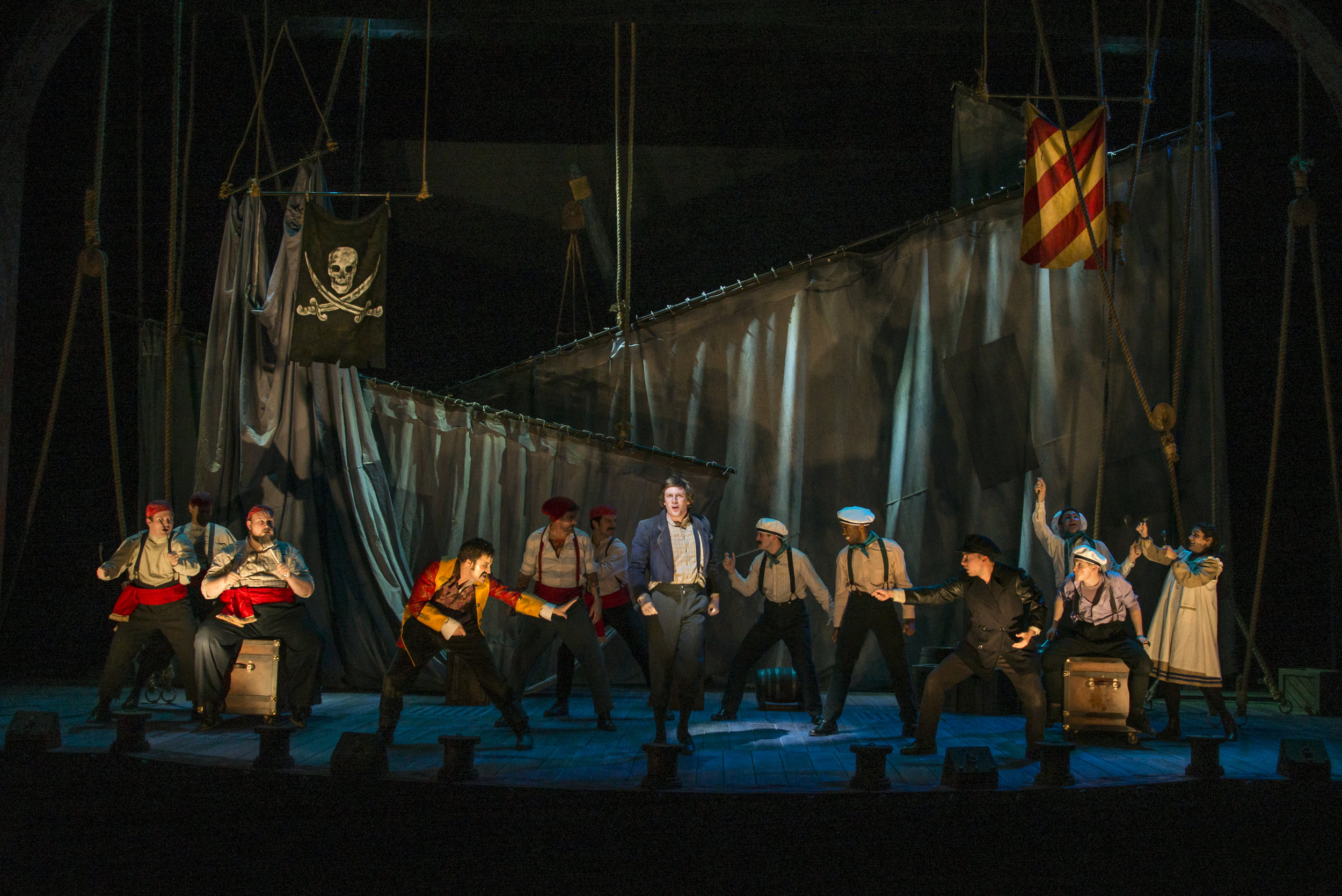   Peter and the Starcatcher  ensemble. Photo credit: Brynn Yeager 