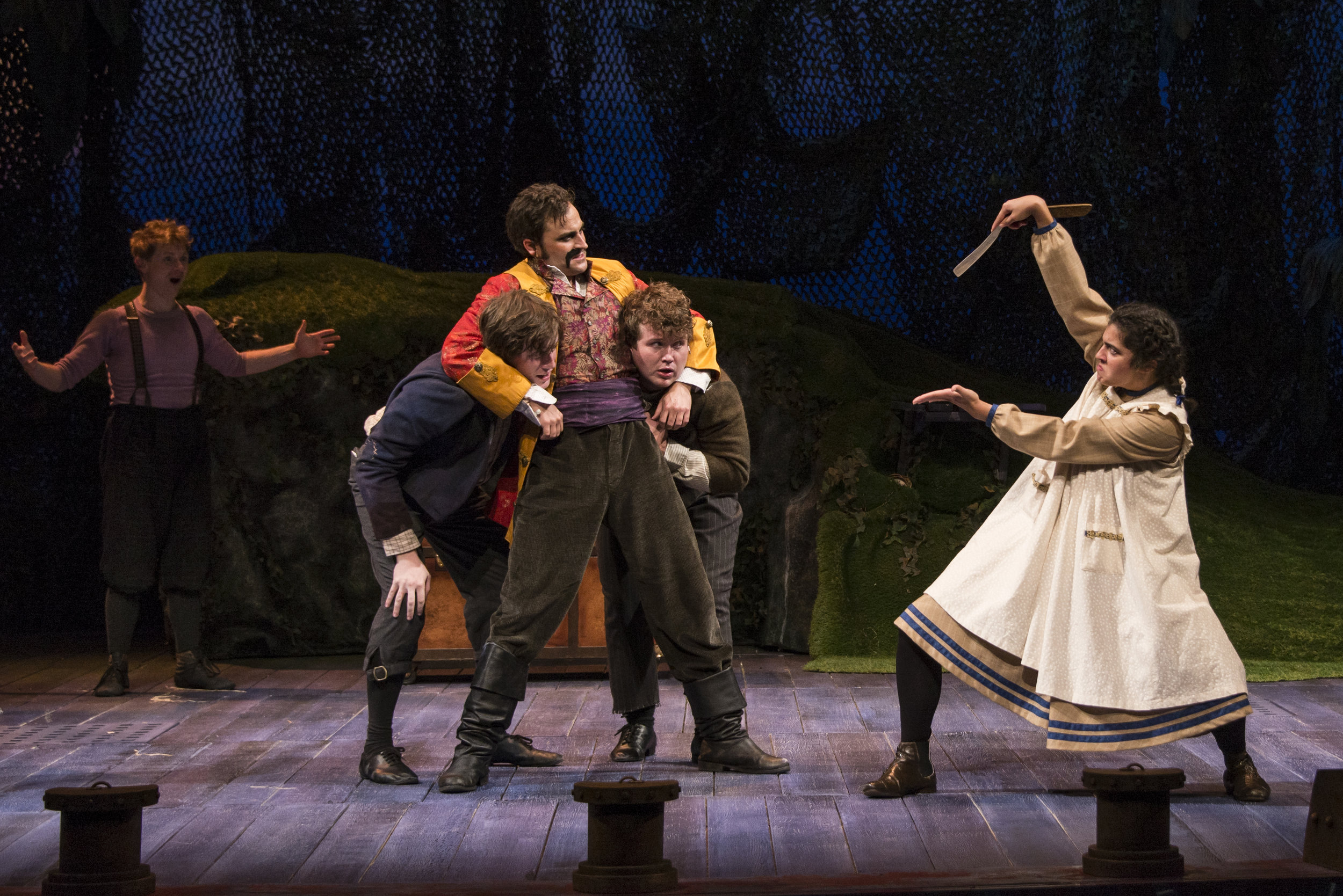  Jason Edward Cook, Jackson Burnett, Charles Pasternak, Parker Jenkins, Ellen Nickbakht. Photo credit: Brynn Yeager 