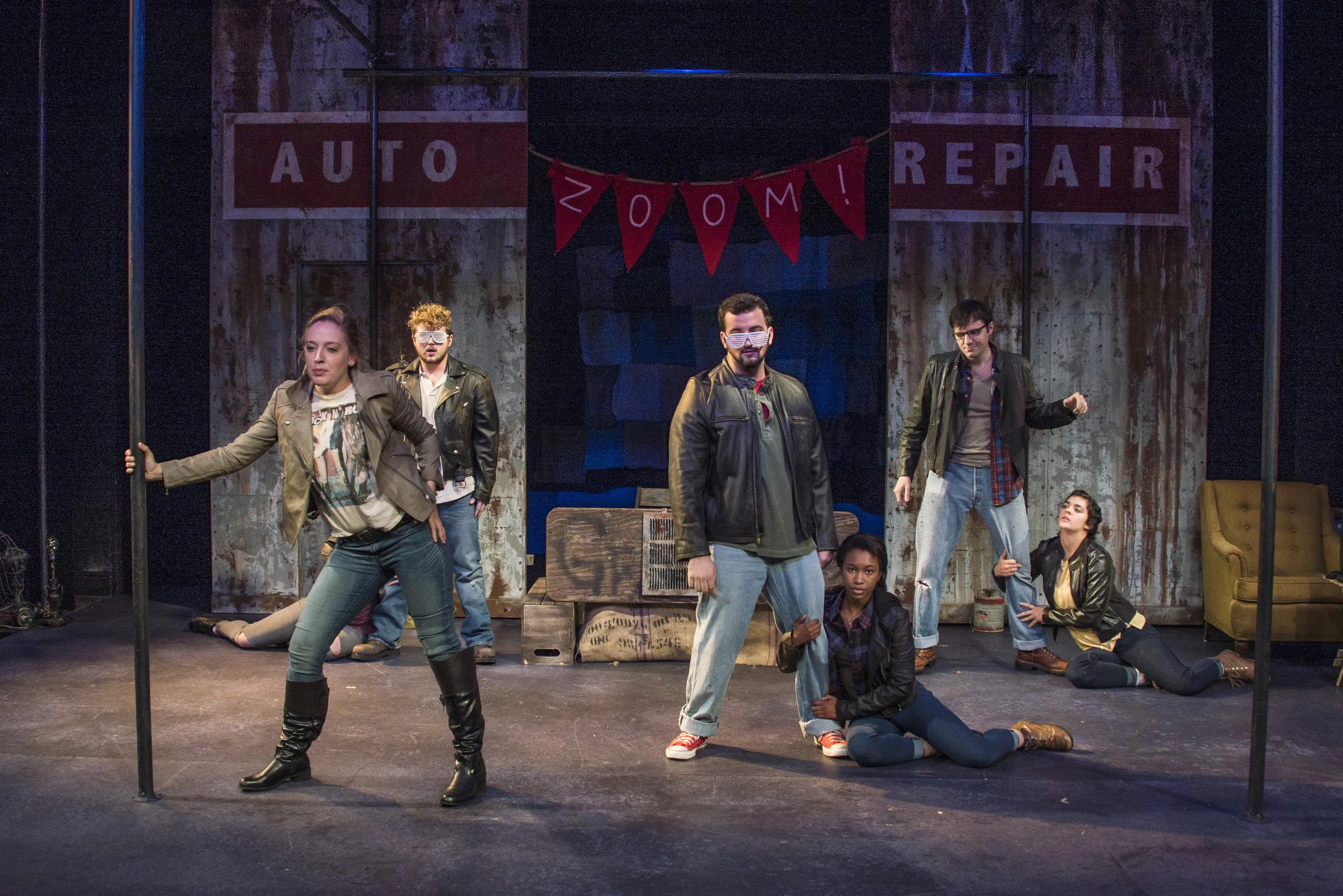  Melissa David, Robert Parker Jenkins, Benjamin Pratt, Lauren Winder, Ethan Roeder, Ellen Nikbakht. Photo credit: Brynn Yeager 