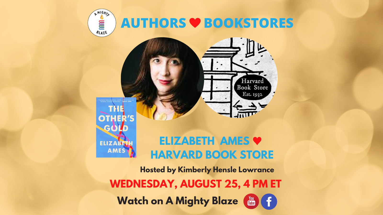 Authors ❤ Bookstores with Harvard Bookstore, Hosted by A Mighty Blaze