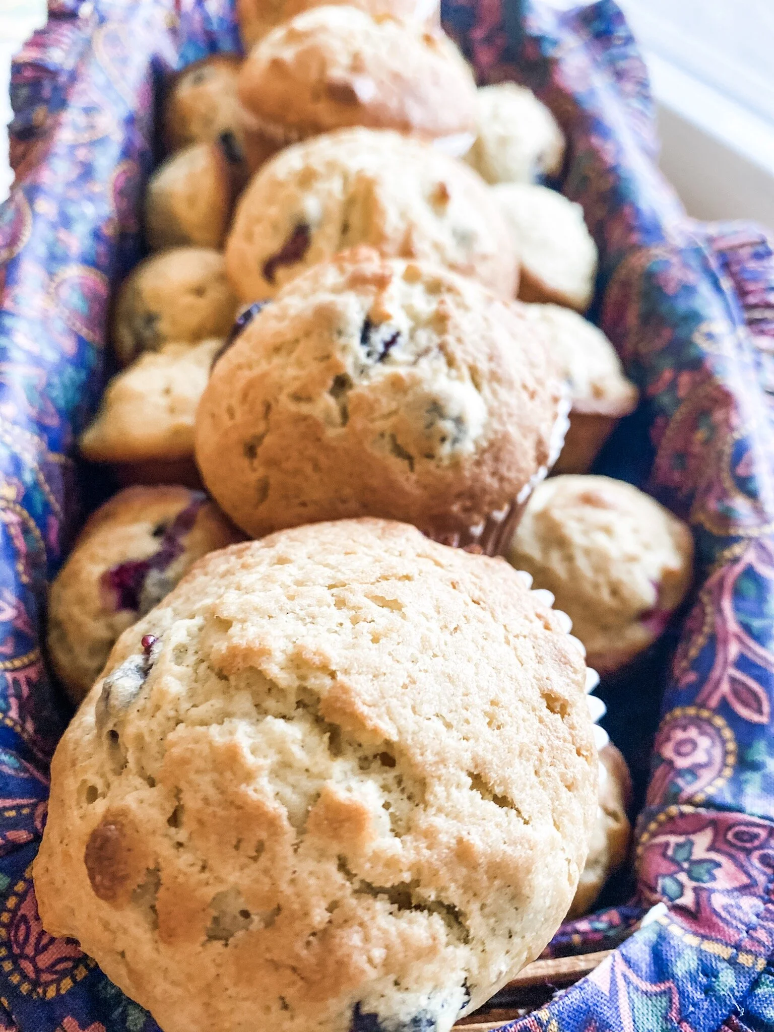 Vegan Orange &amp; Blueberry Muffin Bites