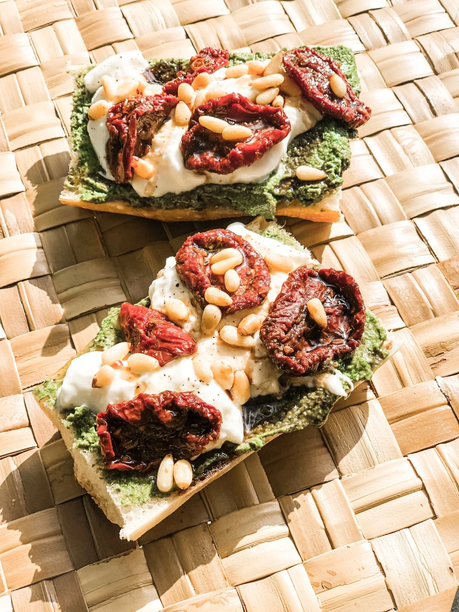 Sun-dried Tomato Pesto Crostini