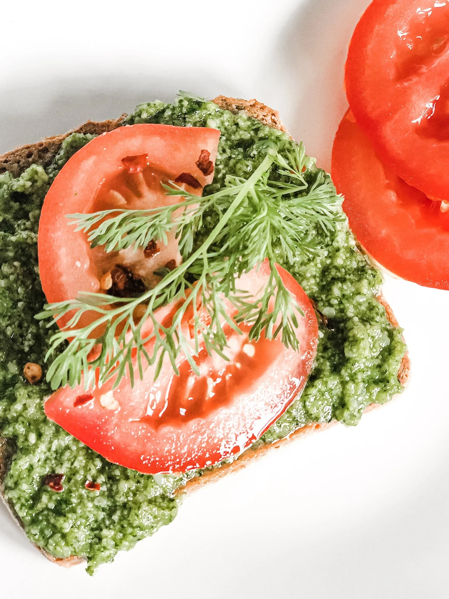 Keto Pesto Toast