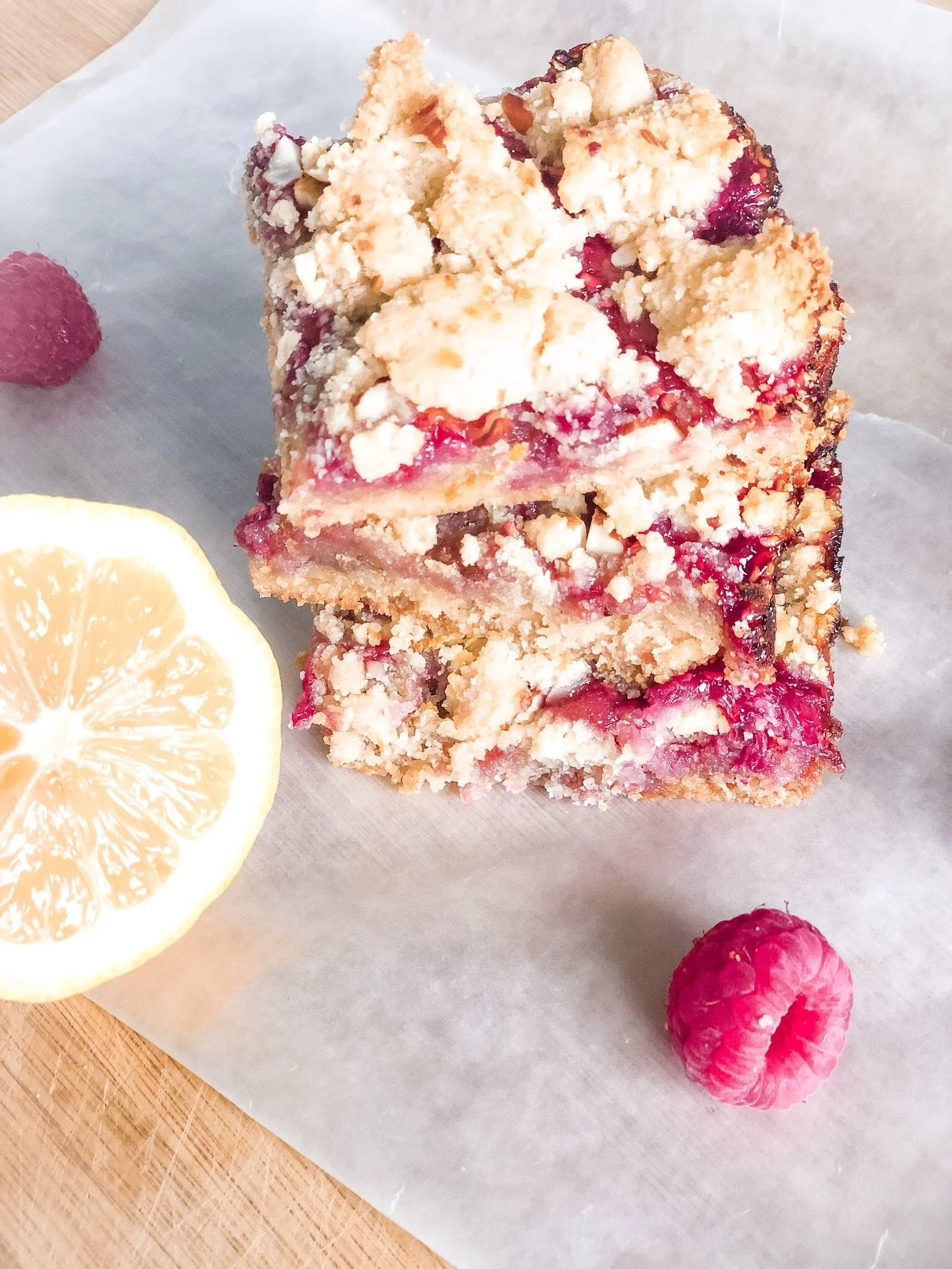 Paleo Raspberry Lemonade Bars