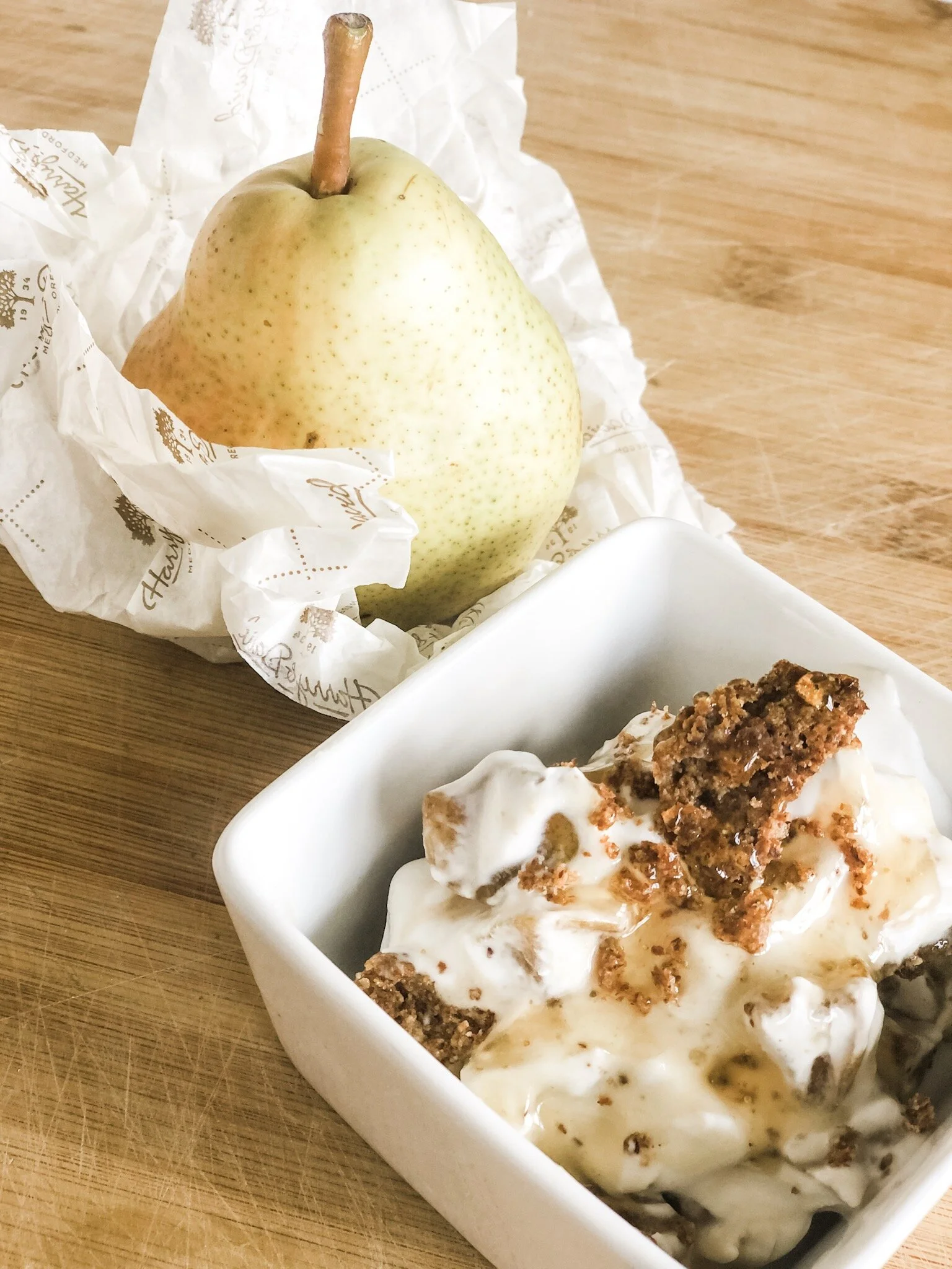 Holiday Pear Pie Deconstructed