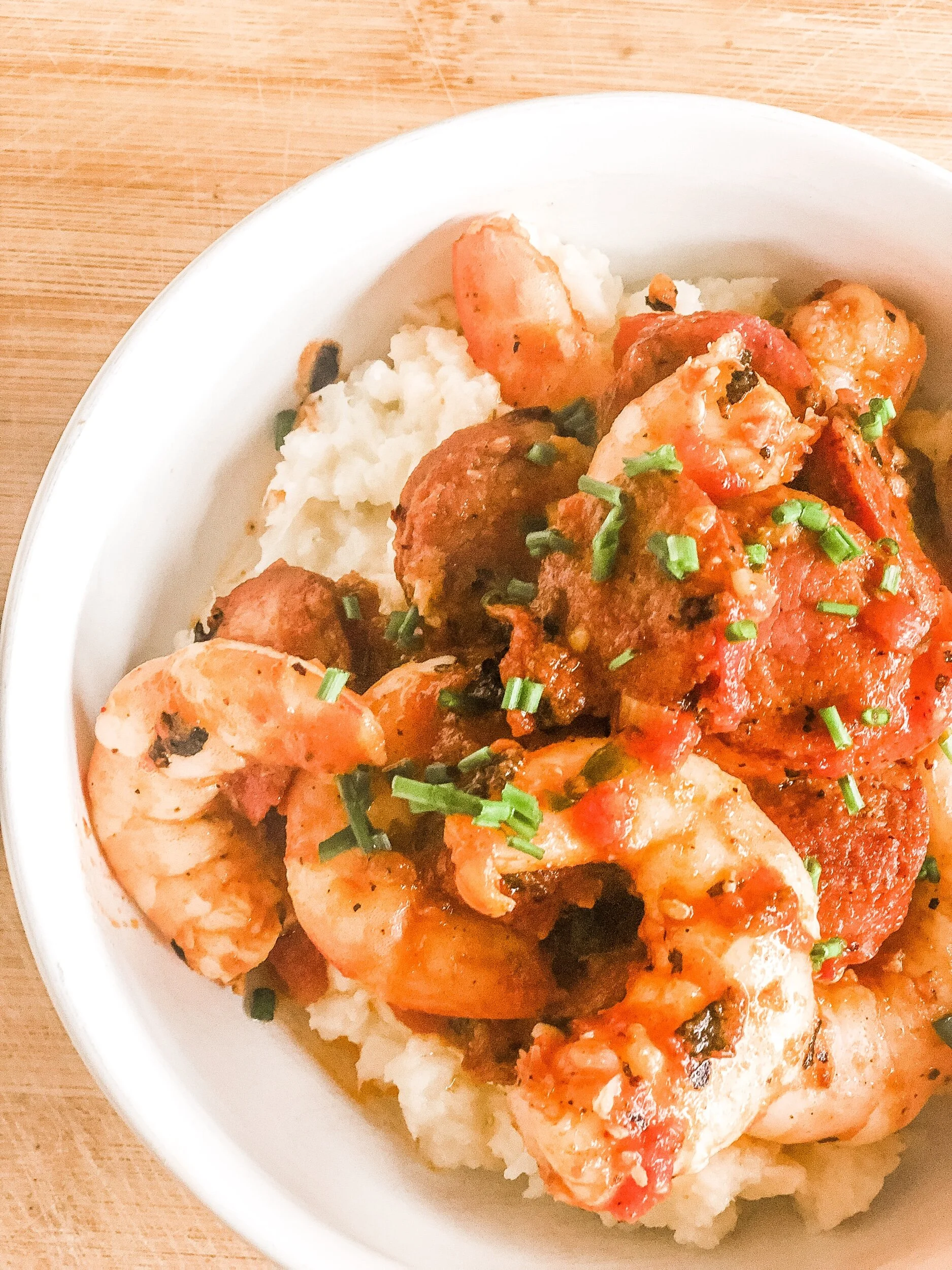 Shrimp &amp; Creamy “Grits”