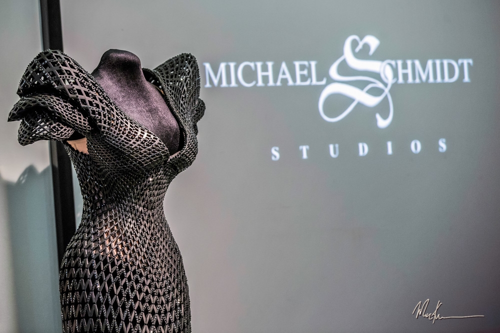The World's First Fully Articulated 3D Printed Dress for Burlesque Icon Dita Von Teese, Created by Michael Schmidt Studios