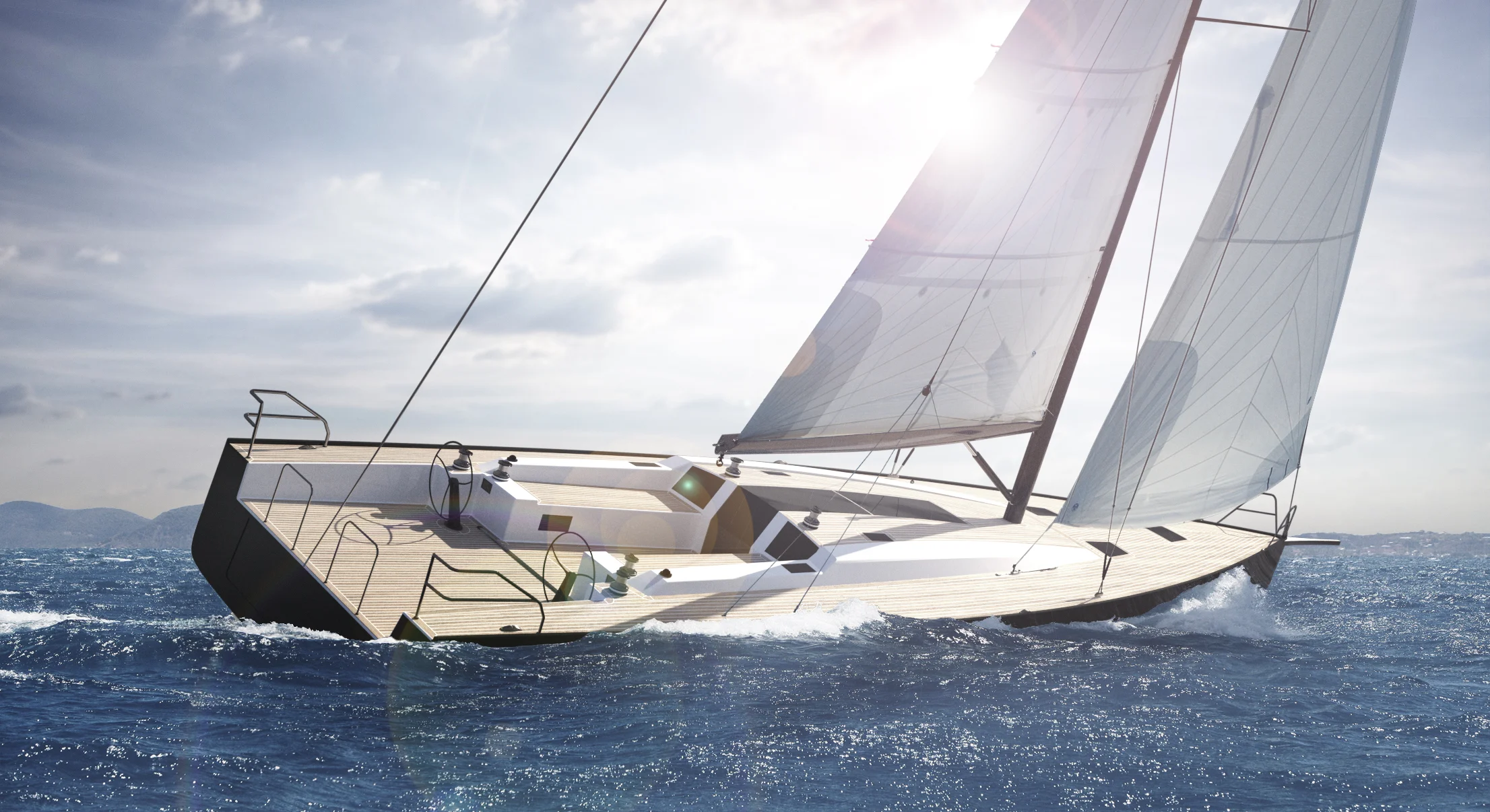 55' sailing boat