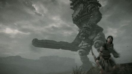 An epic battle from the Shadow of the Collossus.