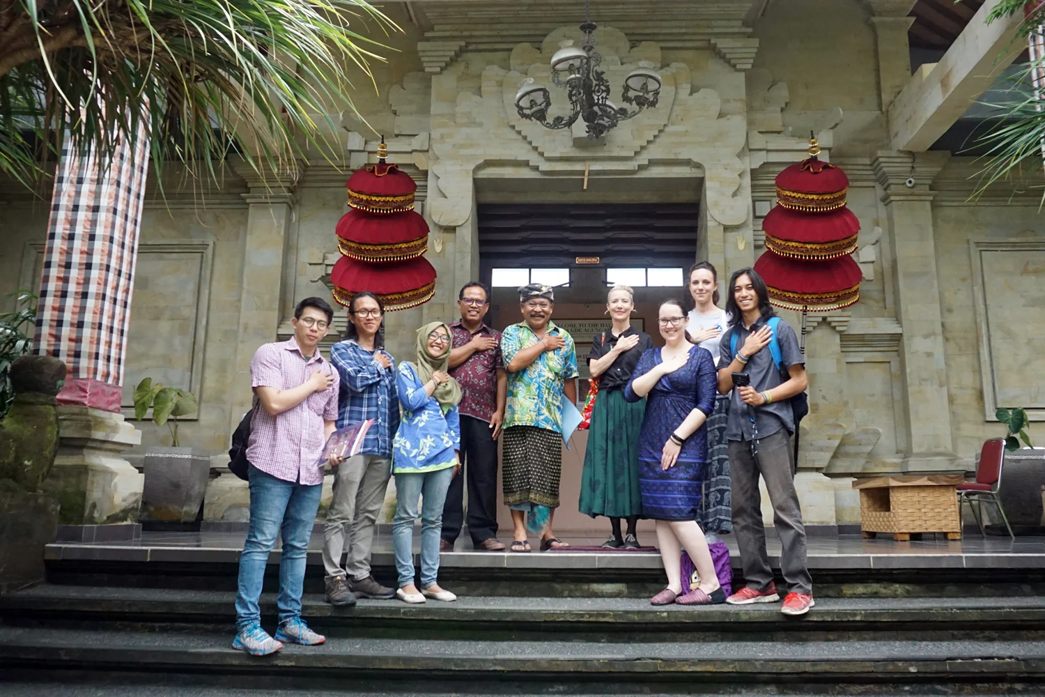 Striking a pose at Puri Lukisan: ‘Museum di Hatiku' (museum in my heart) is a government motto encouraging people to visit cultural institutions / Photograph by Konservaction