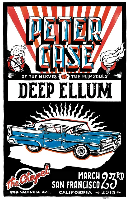 Peter Case + Deep Ellum Concert Poster