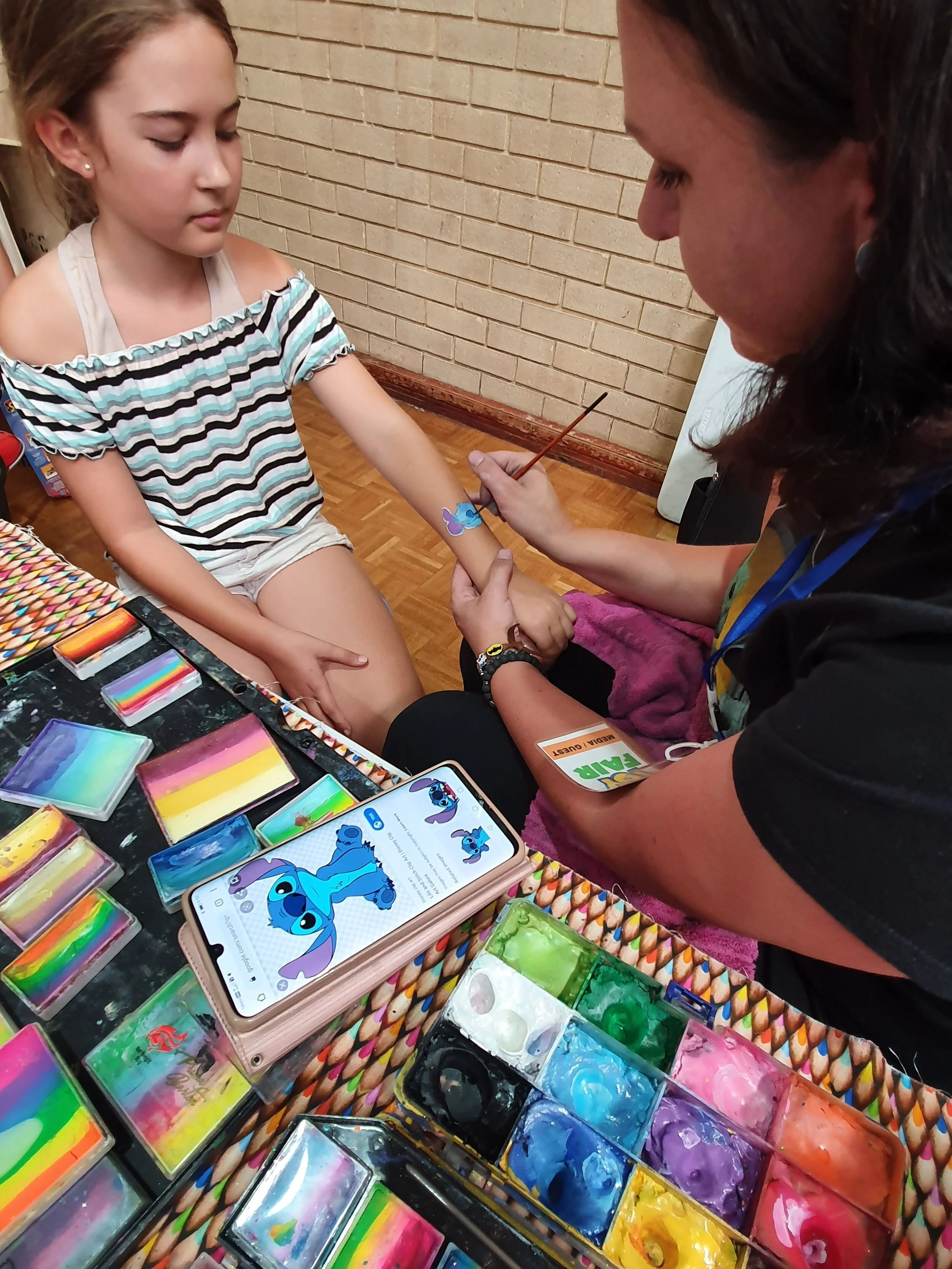 Wibbly Cheeks face painting