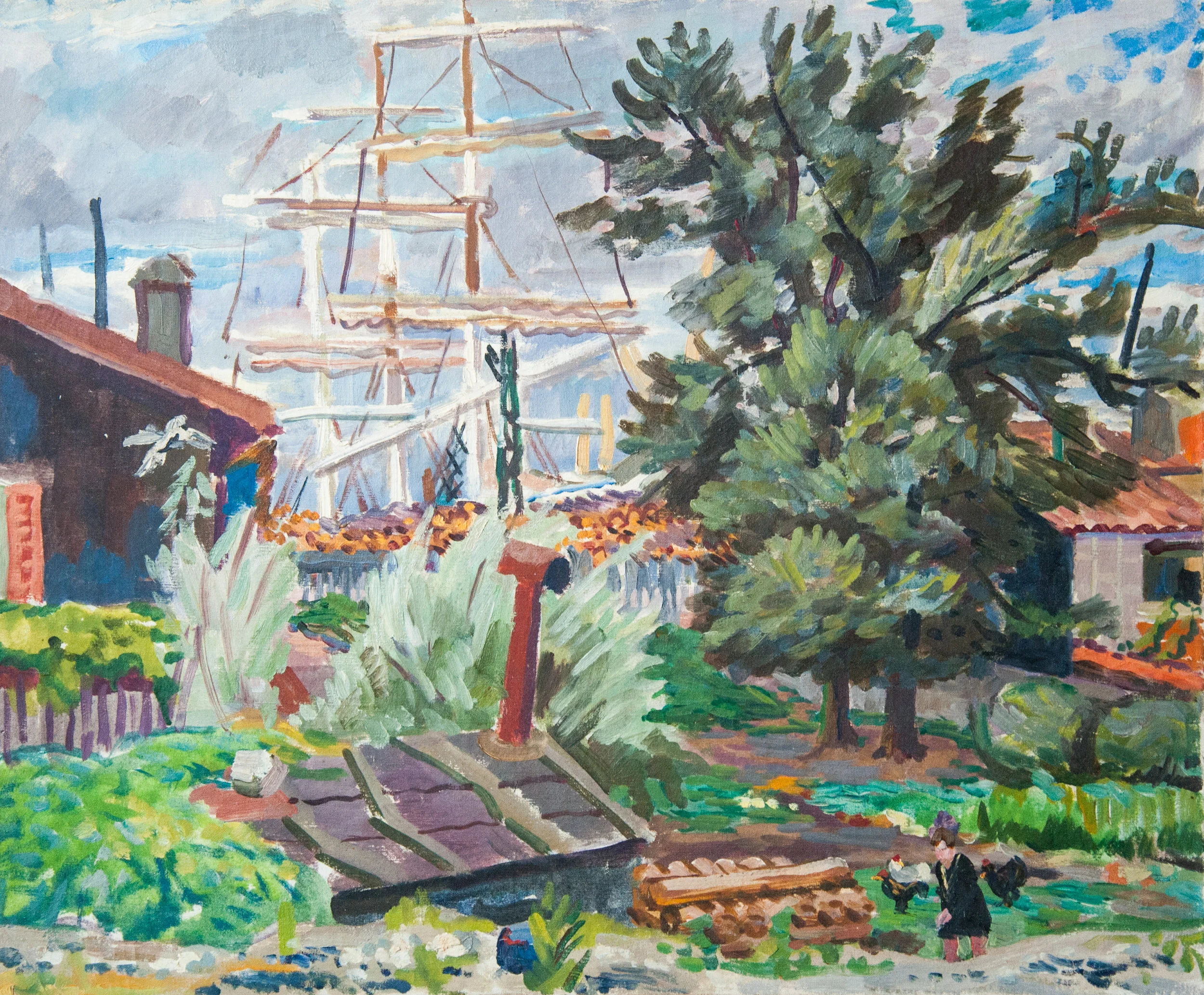 Trois mâts au jardin