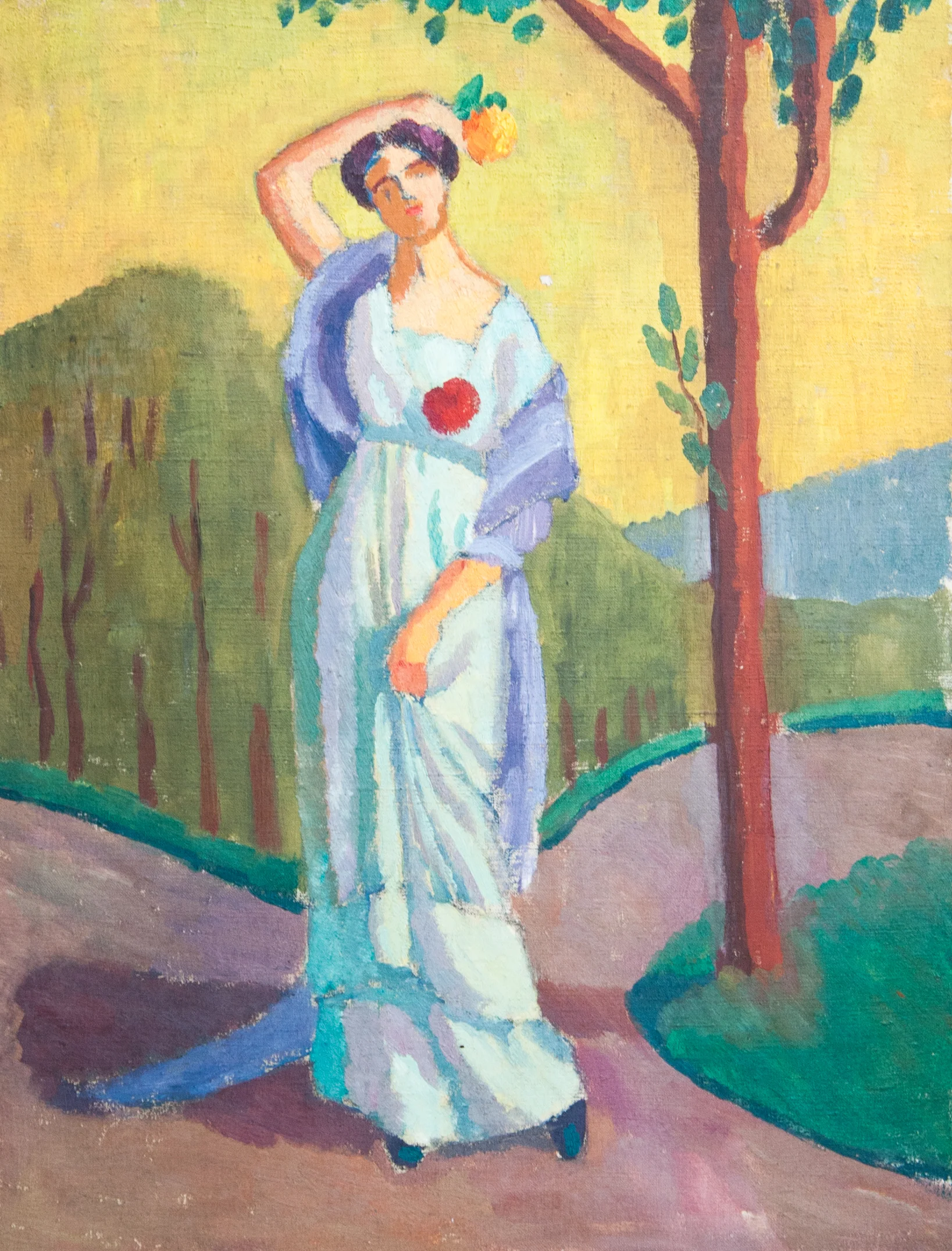 Jeune femme à l’orange