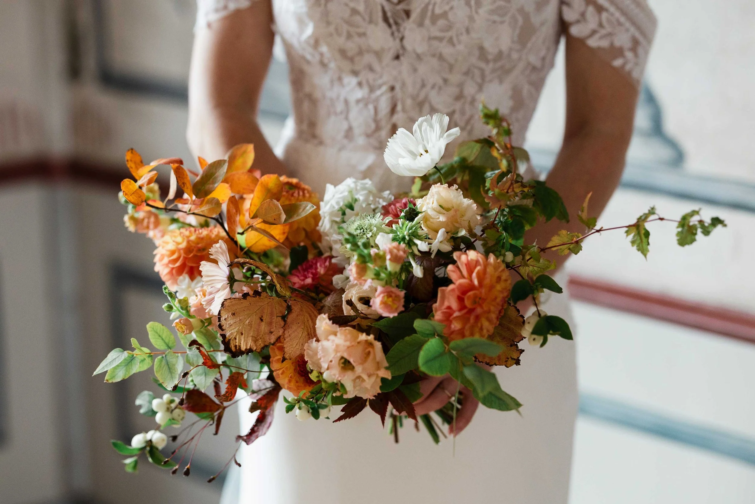 Høstlig brudebukett av Studio Markblomst