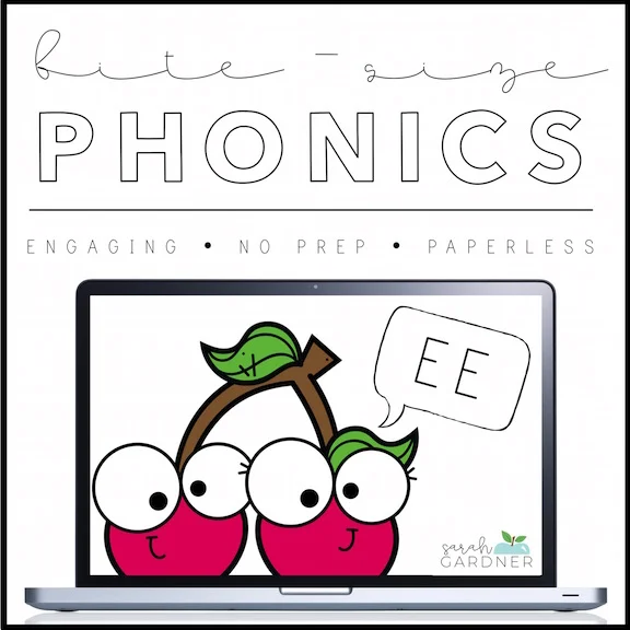 Frustrated by a lack of engaging phonics resources? Need something quick, no prep, and paperless? Bite-Size Phonics is for you! Each Bite-Size pack addresses one "chunk" with short, engaging lessons and routines that you can easily incorporate into …
