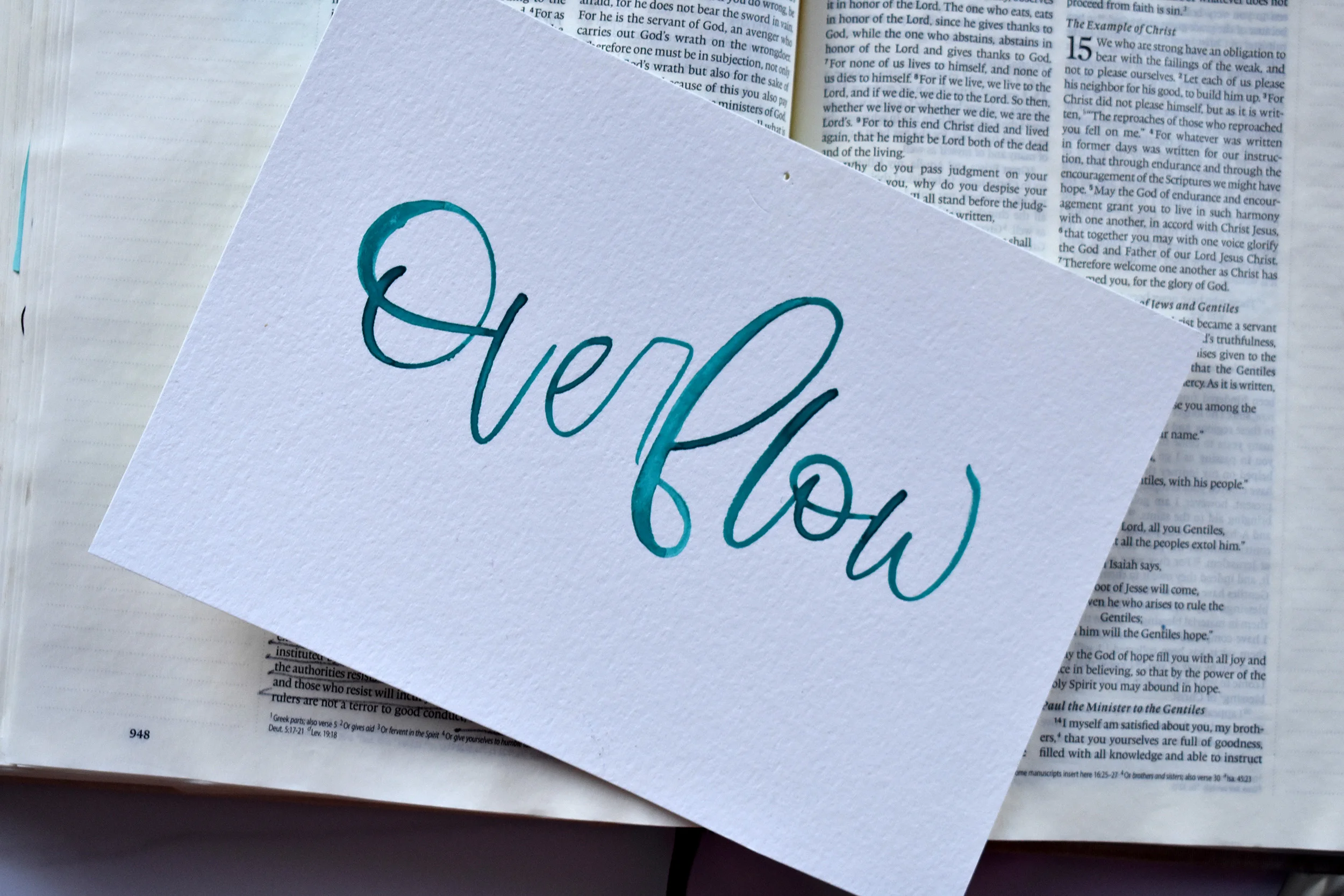 My 2019 word of the year: Overflow