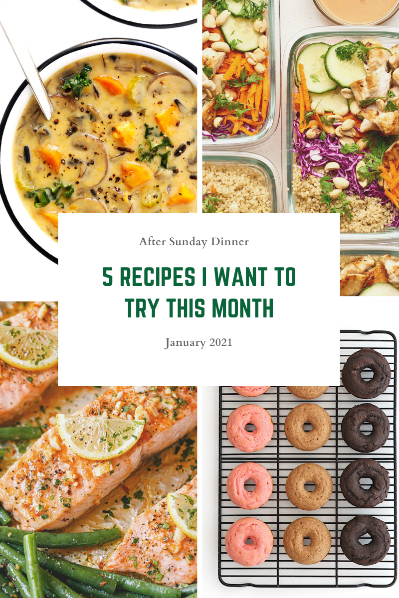 5 recipes I want to try this month