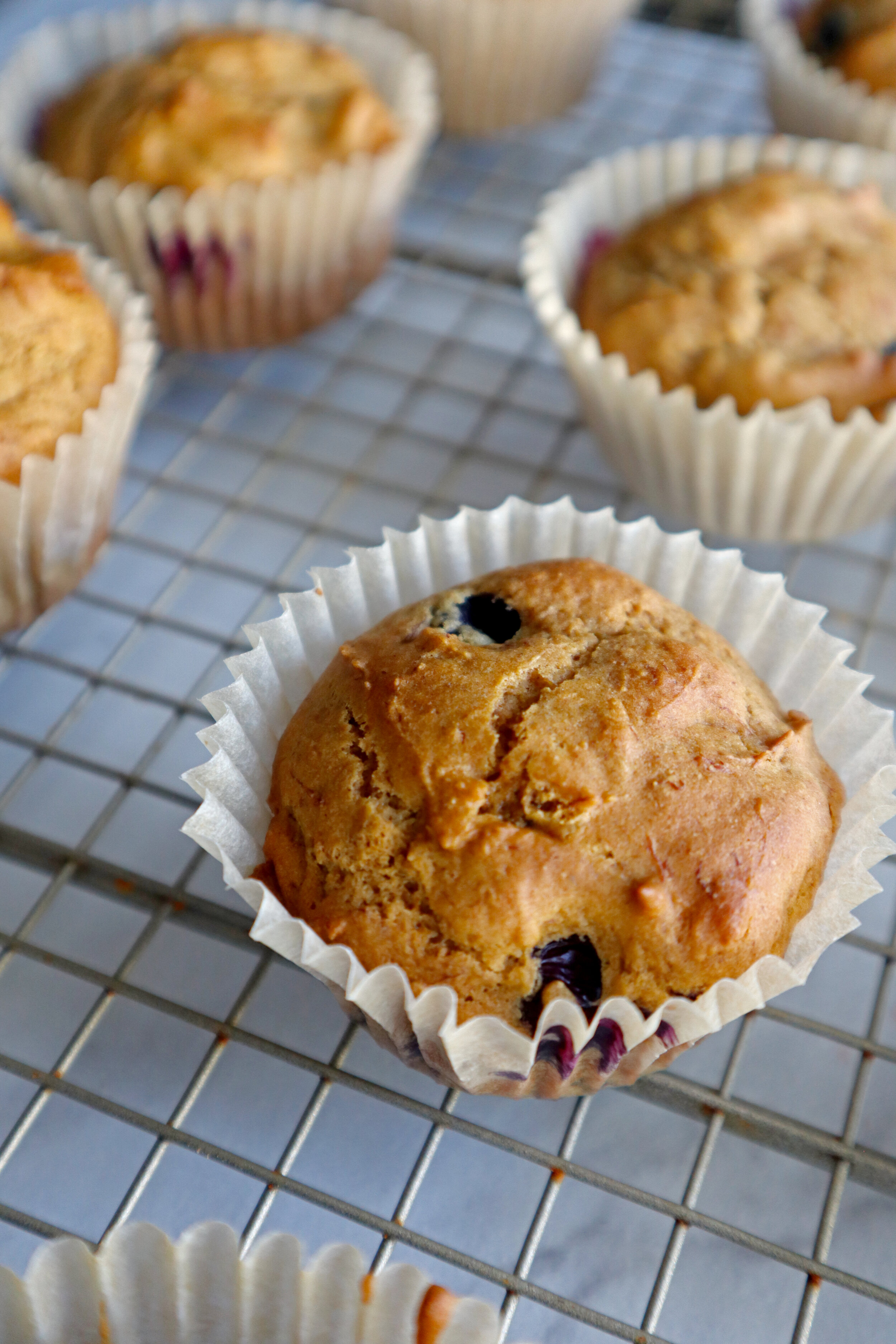Healthy gluten-free banana blueberry muffins — After Sunday Dinner