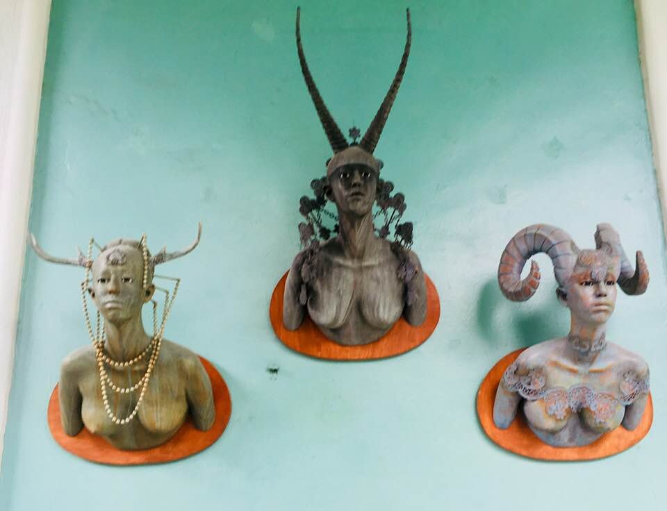  Nahualli Gallery. Sculptures by Melva Medina. 