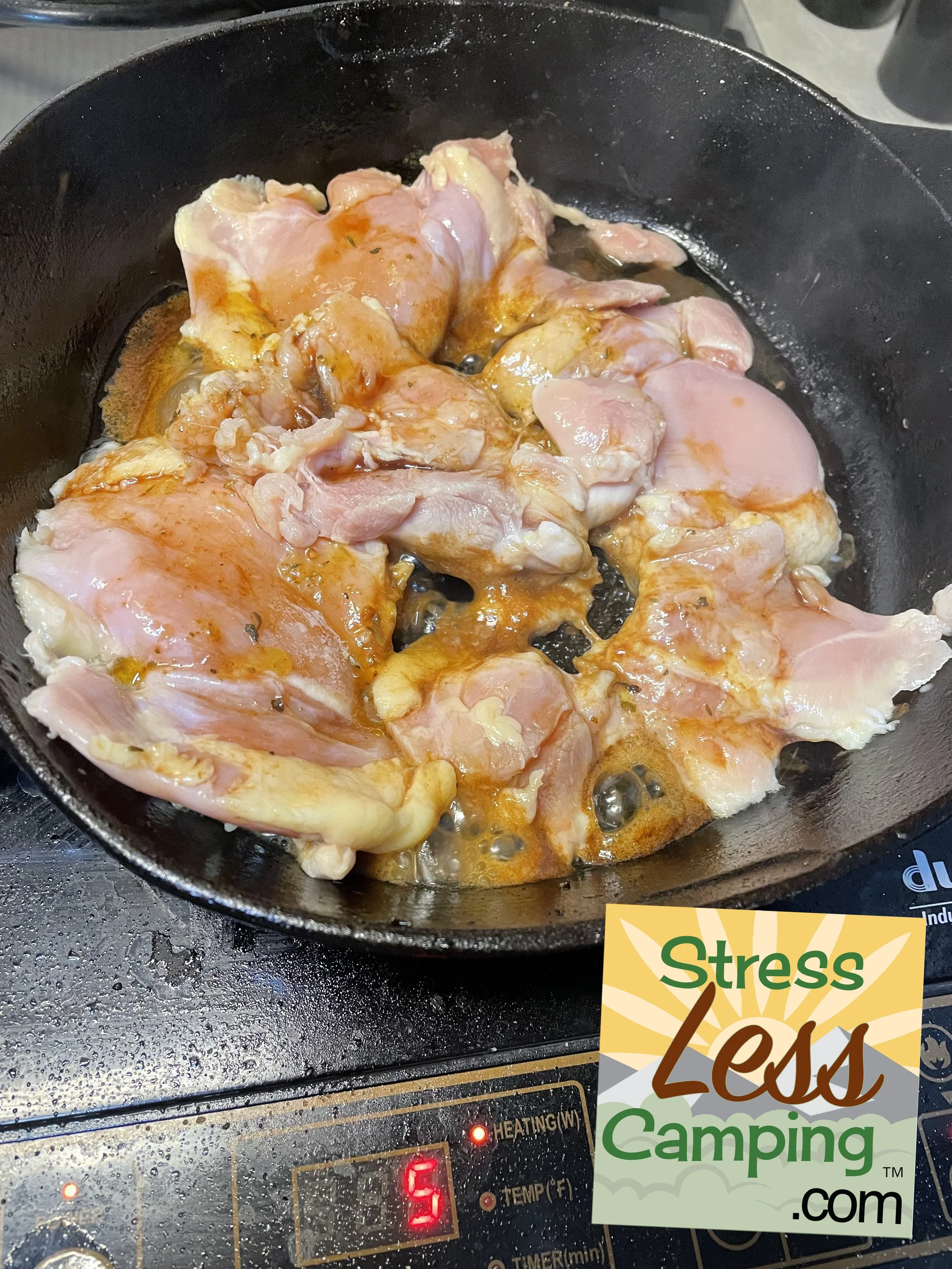 Easy California Chicken Camping recipe StressLess Camping RV