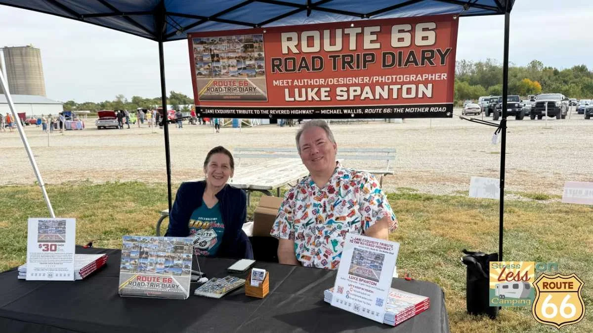 Author Luke Spanton and his book Road Trip Diary