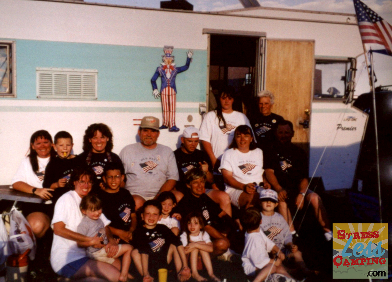 The whole family used to take Winnie down to the park on Independence Day for a family day with fireworks. 