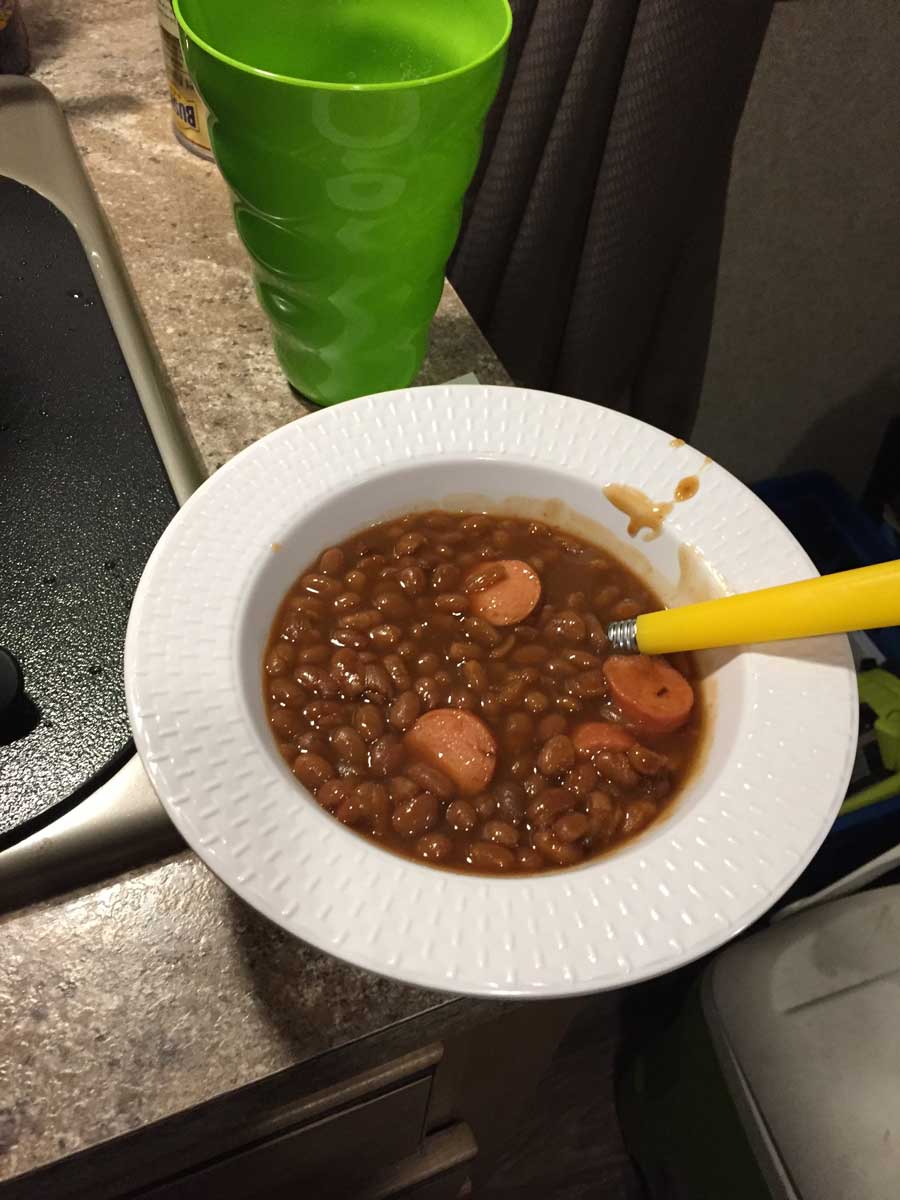 Yup. That’s beans & franks alright.