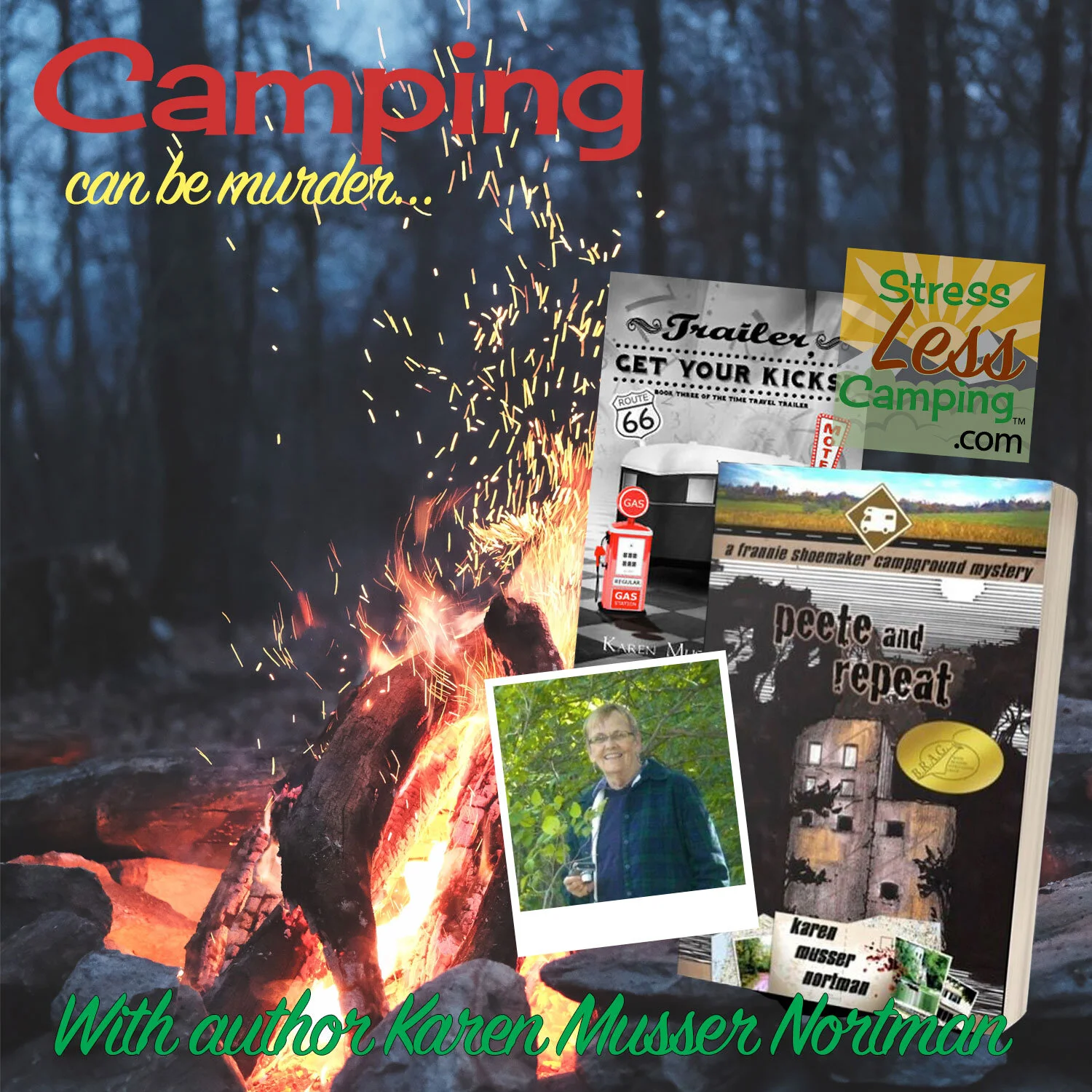 Camping can be murder with author Karen Musser Nortman