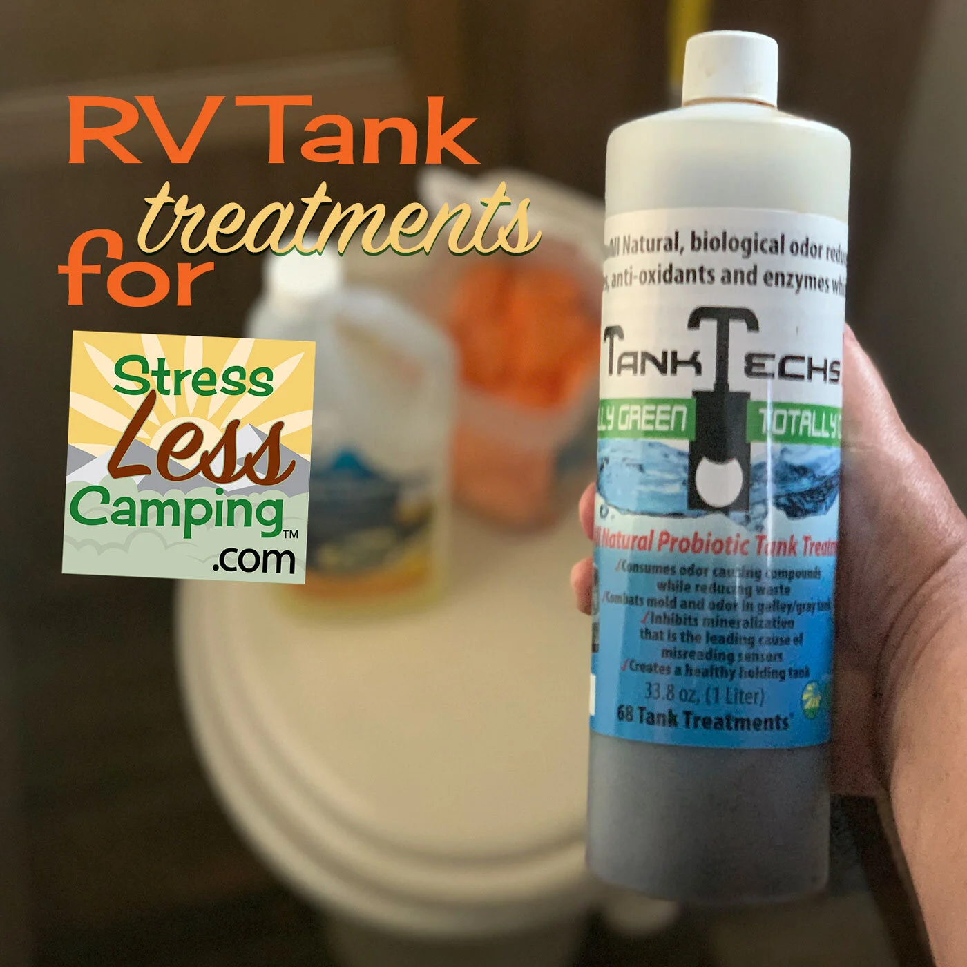 RV holding tank treatments for StressLess Camping