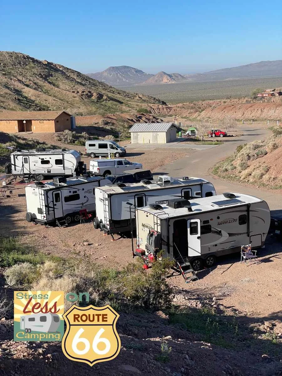 Our campsite at Calico Ghost Town