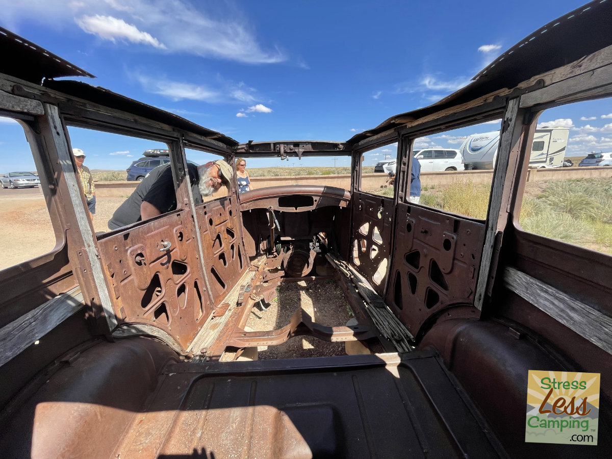 An old Studebaker in the Petrified National Forest