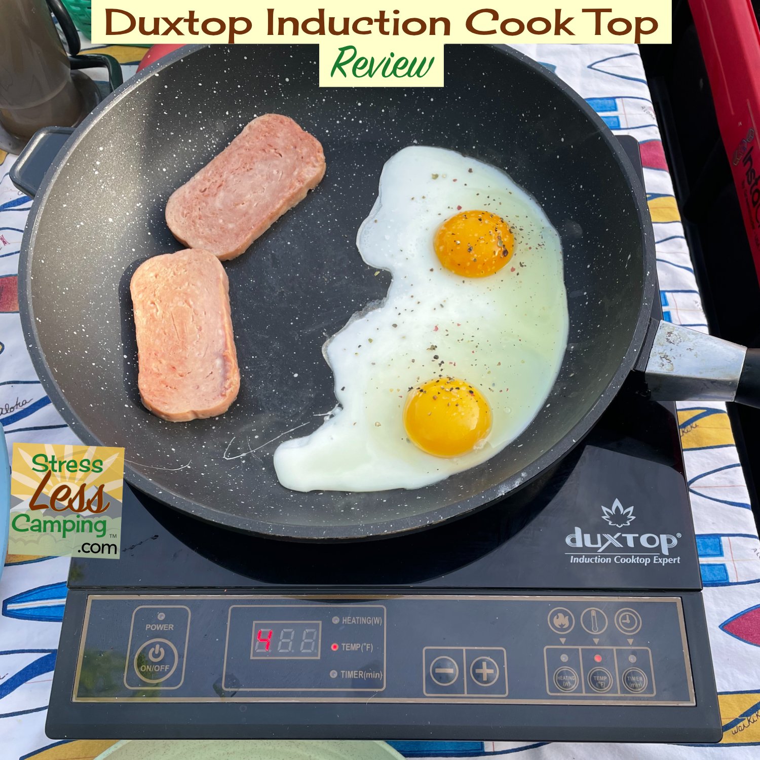 Duxtop induction cook top for campers